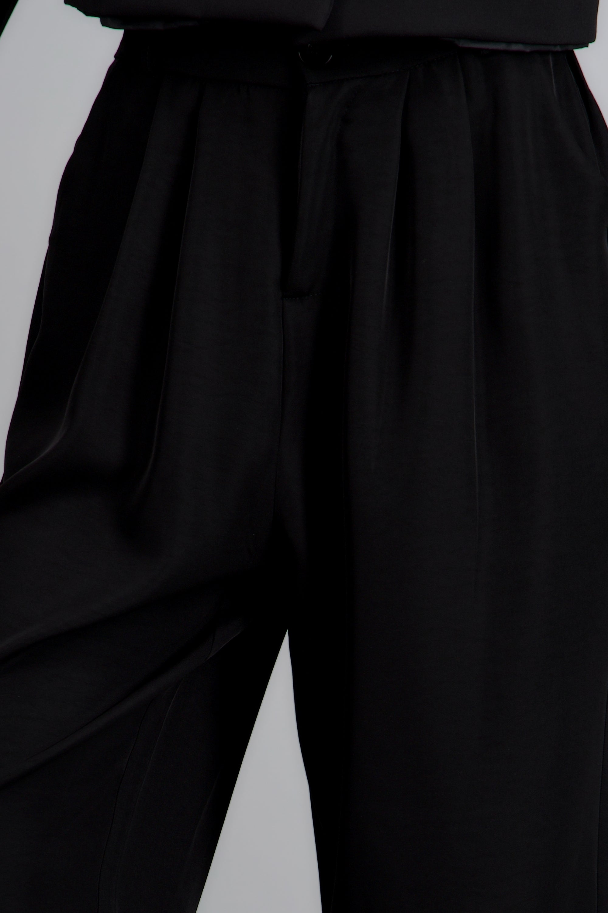 Pantalón wide leg de vestir NEGRO