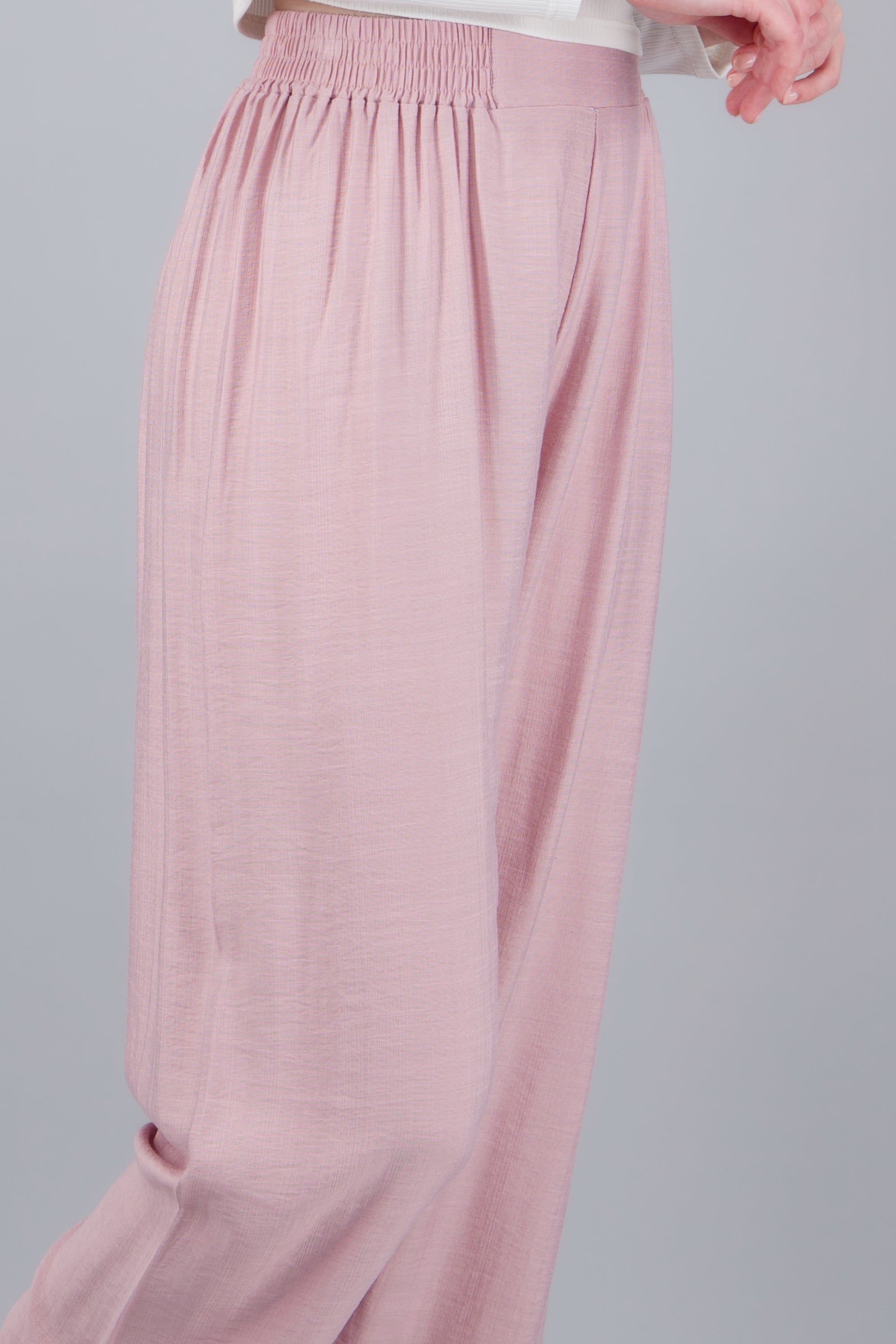 Pantalón recto básico ROSA