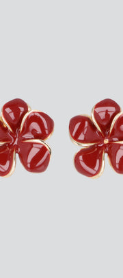 Aretes Flores Esmaltadas