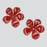 Aretes Flores Esmaltadas