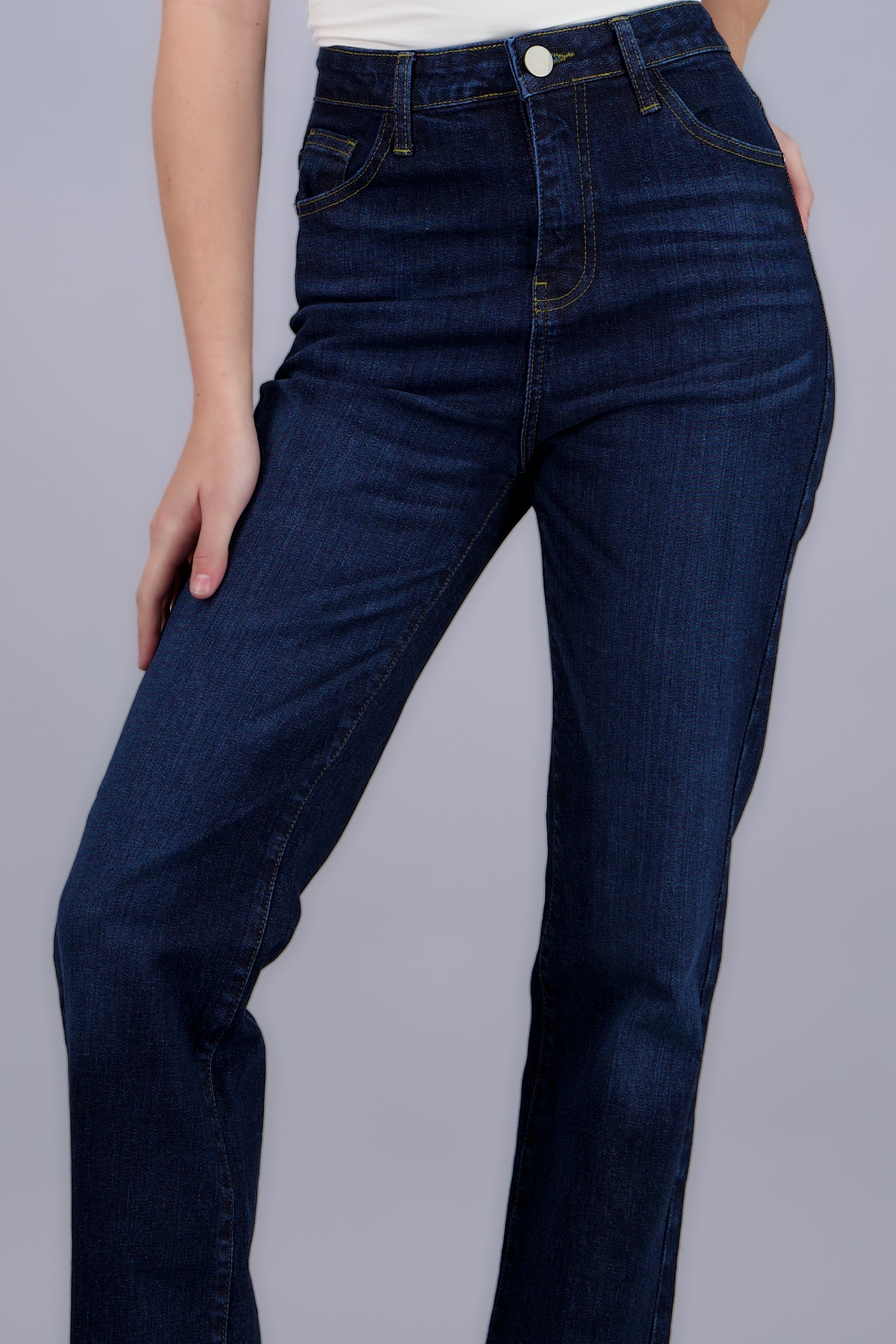 Jeans straight slim MEDIUM WASH