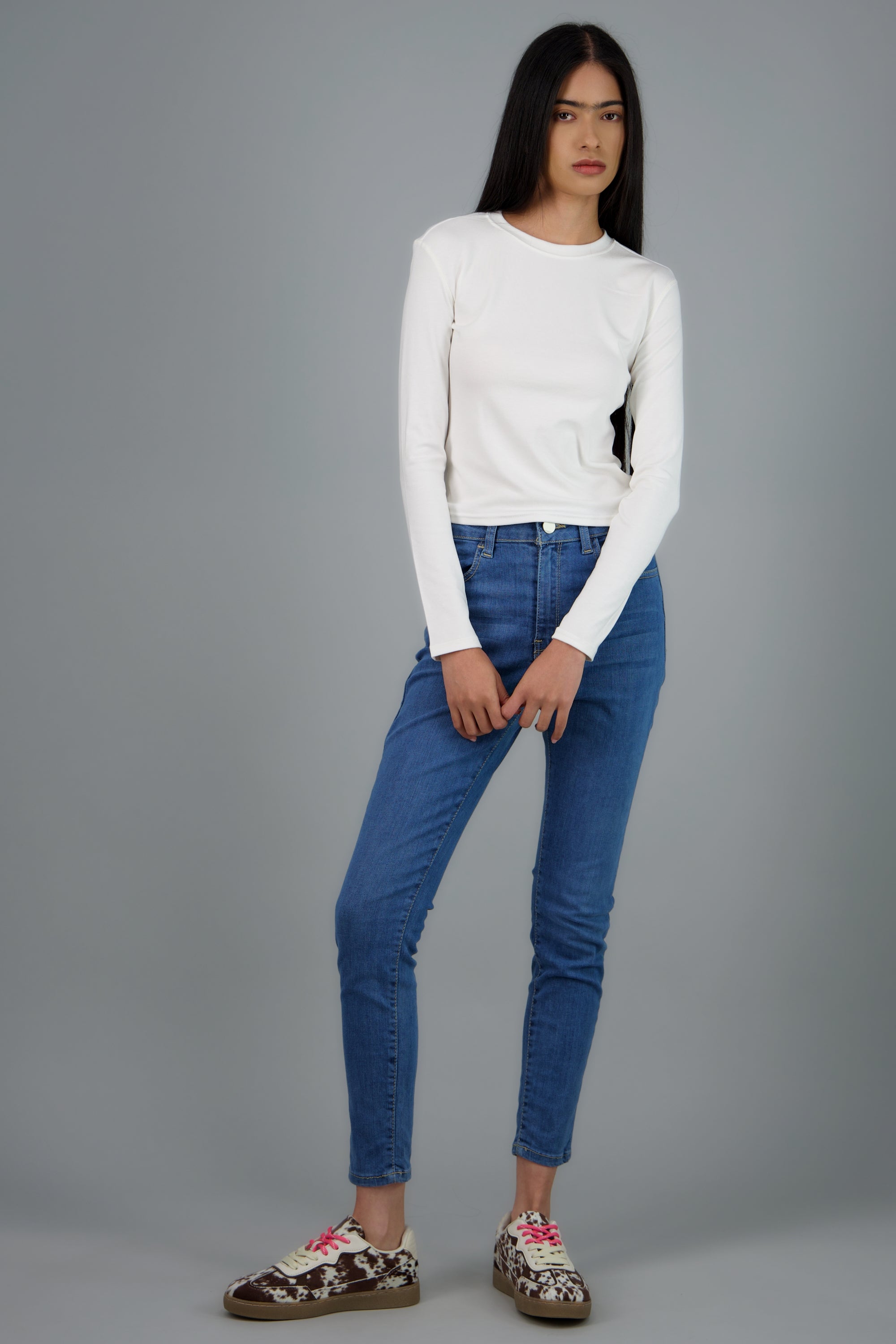 Jeans skinny cropped MEDIUM WASH