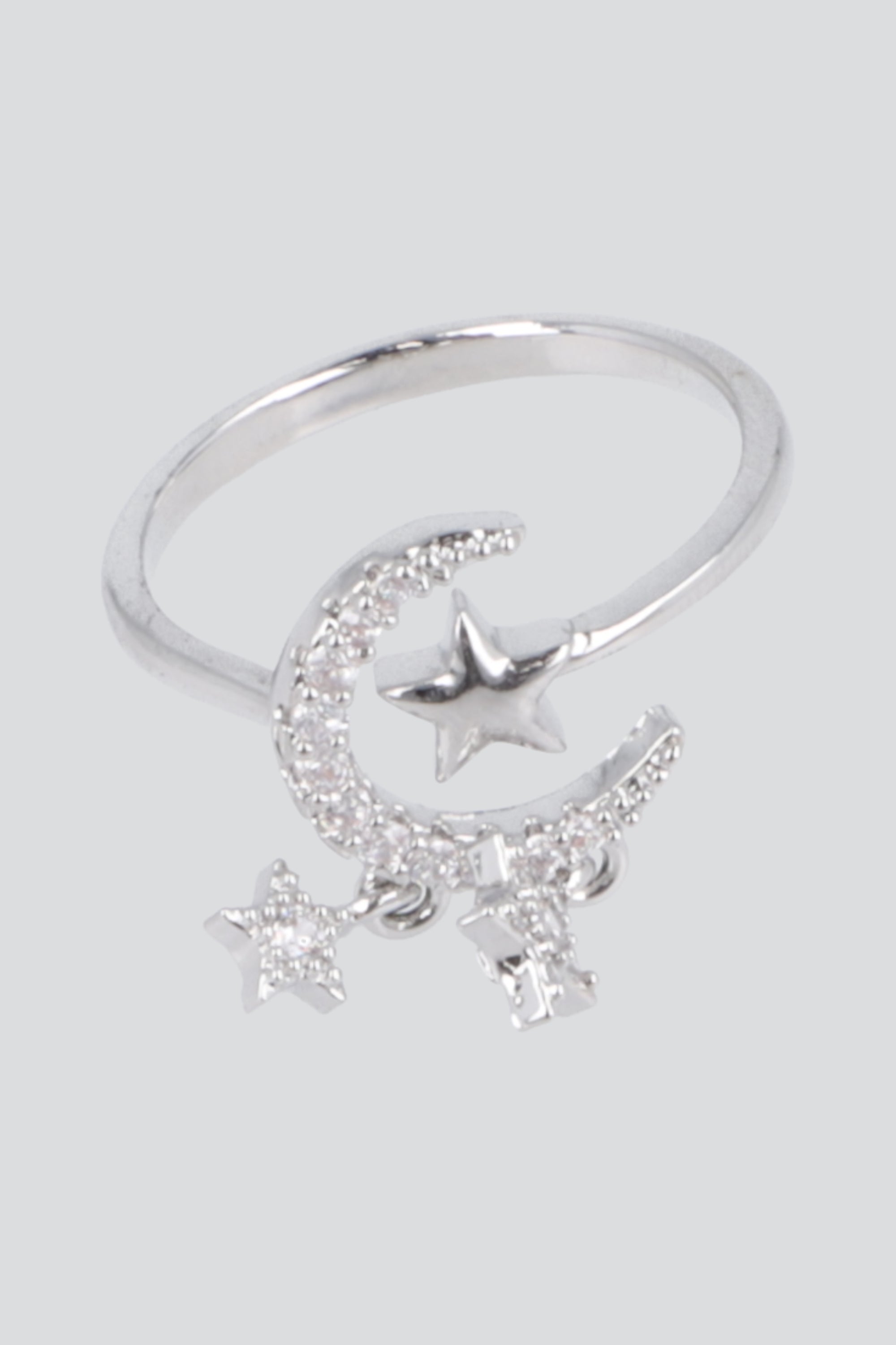 ANILLO LUNA ESTRELLA PQ PLATA