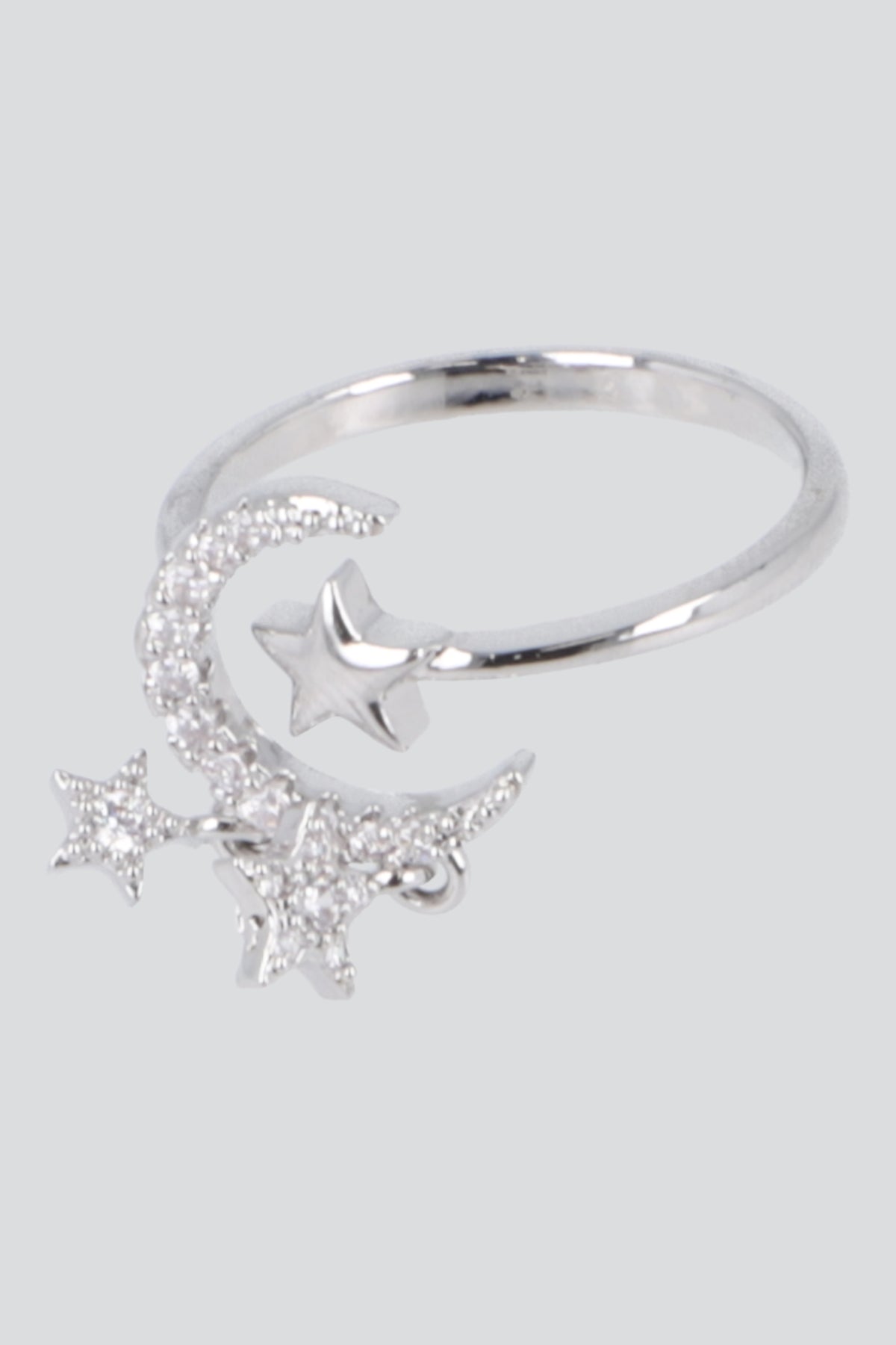 ANILLO LUNA ESTRELLA PQ PLATA