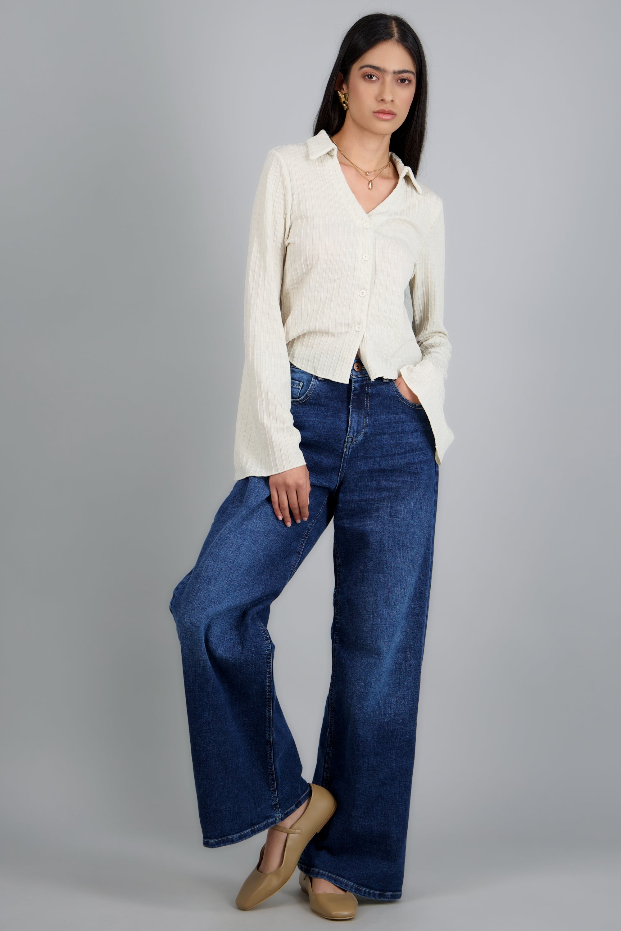 Flat maryjane basica pu NUDE