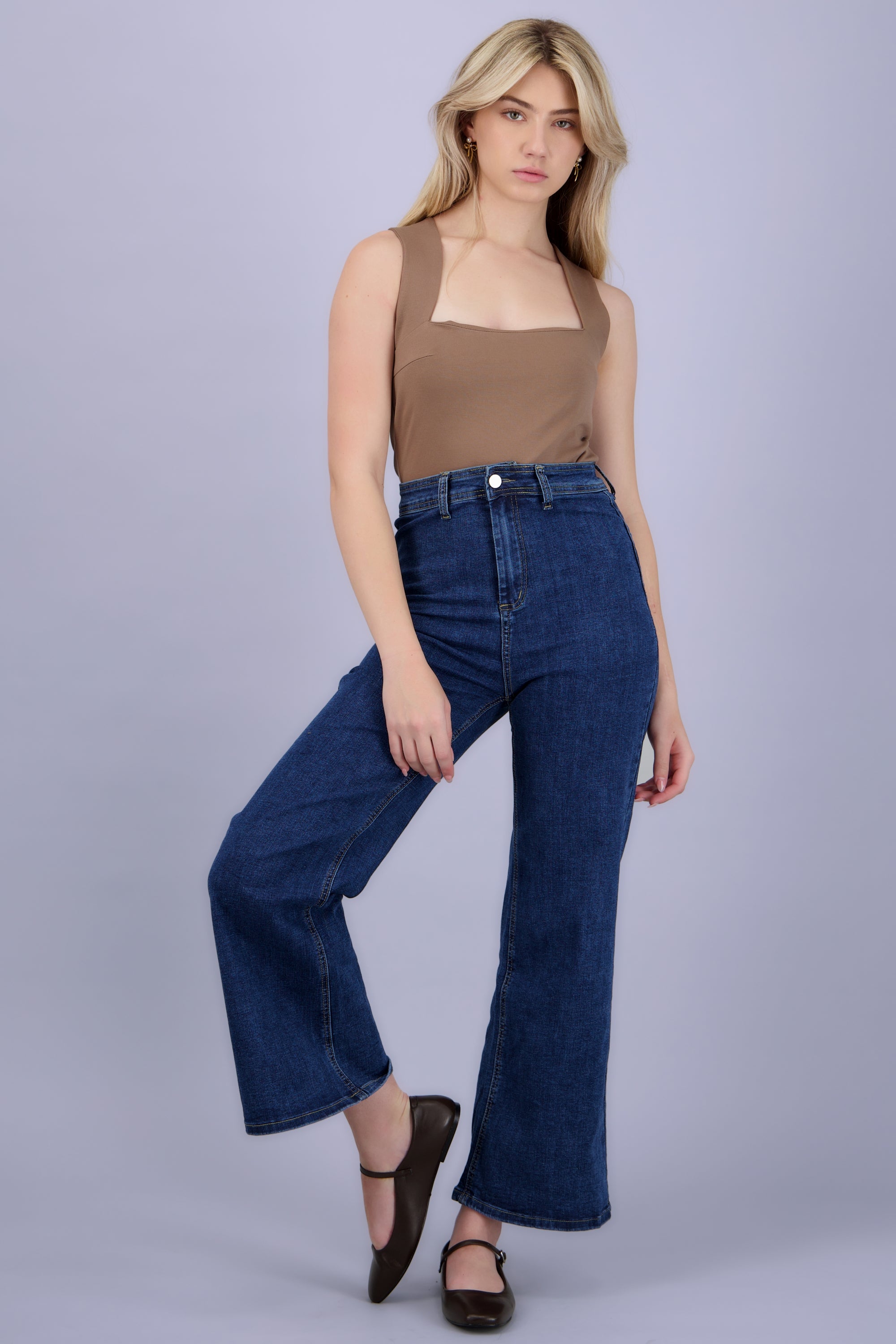 Flat maryjane basica pu CAFE