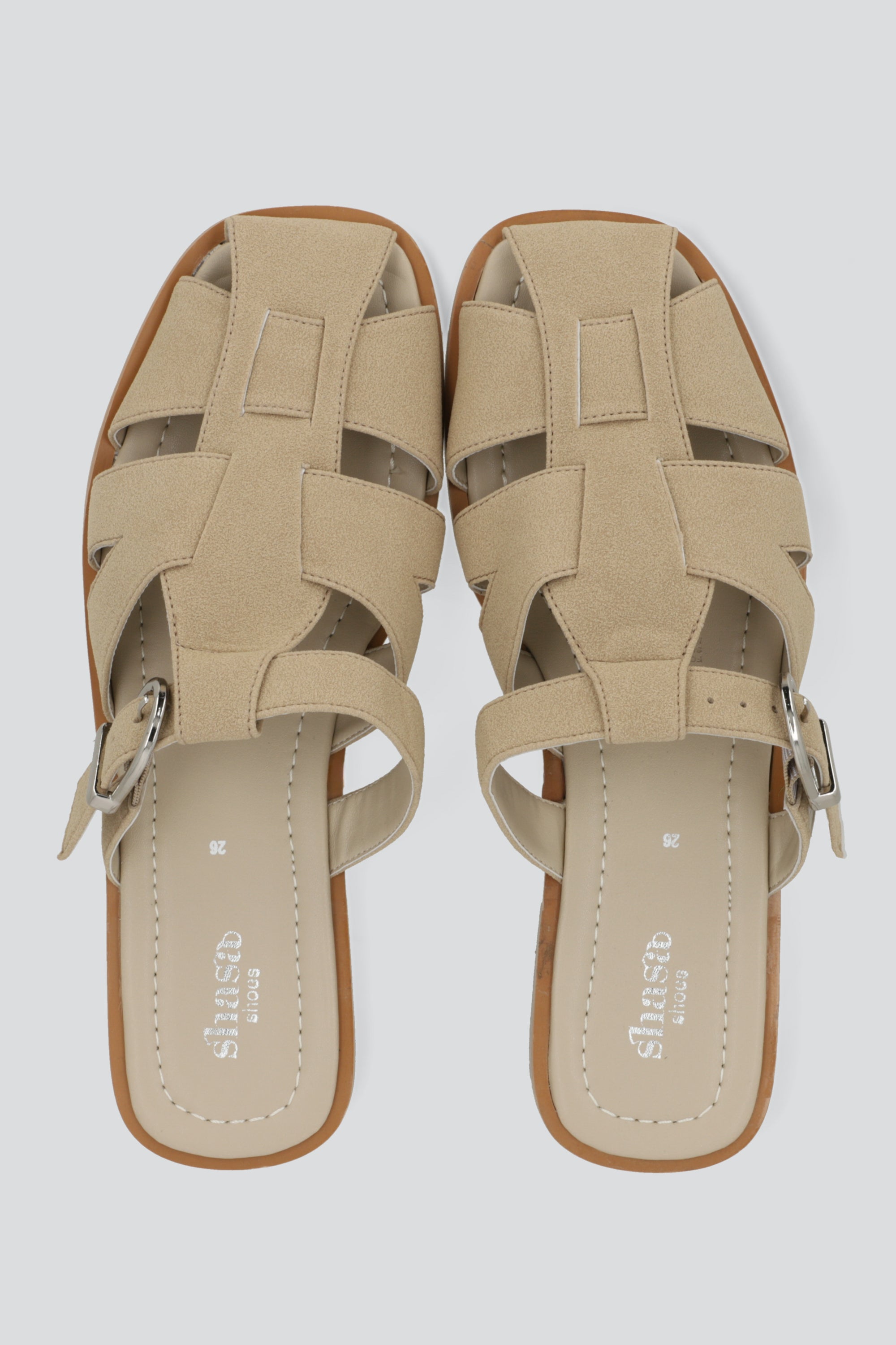 Sandalia cangrejera mula TAUPE