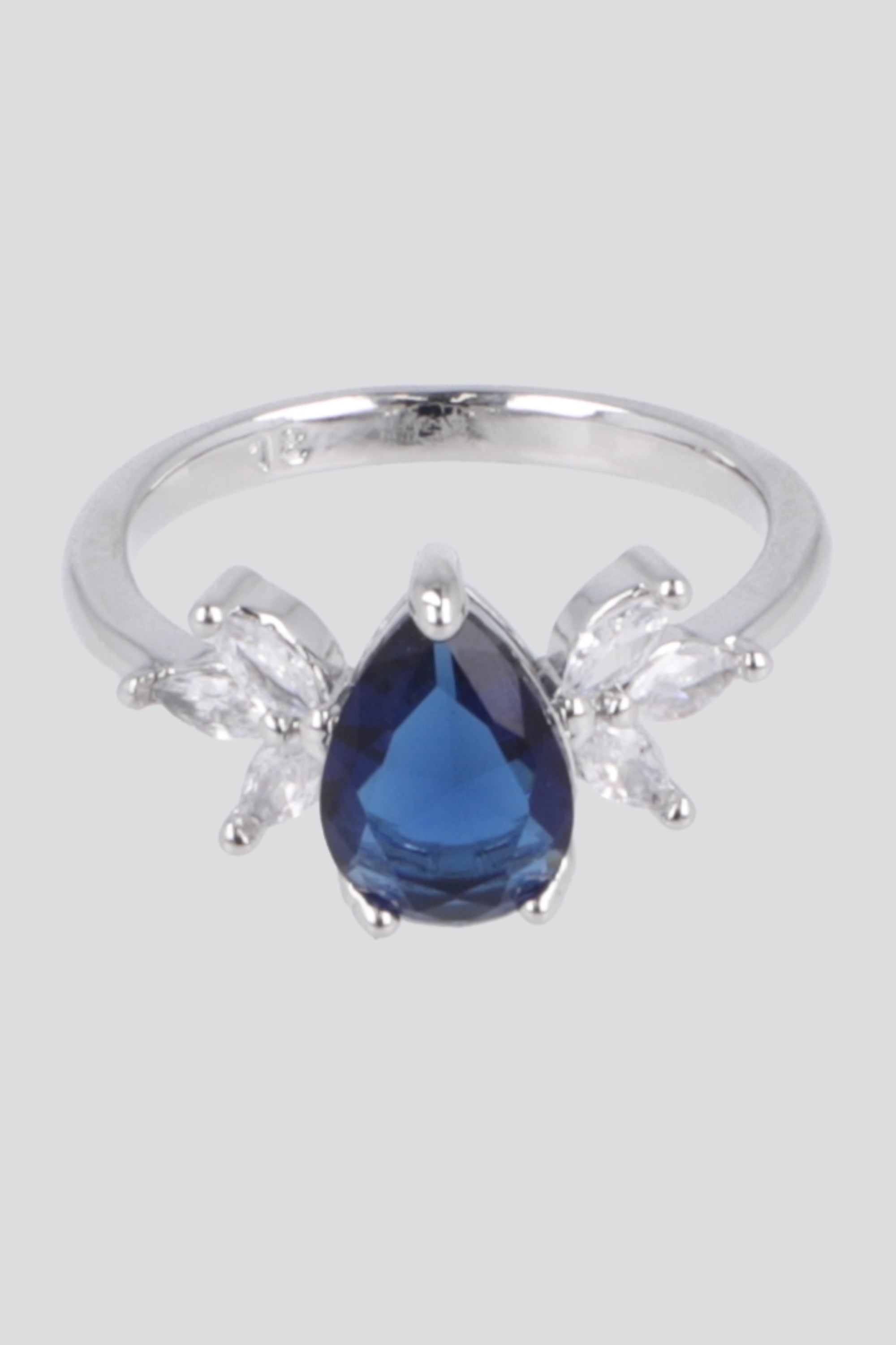 ANILLO GOTA COLOR PQ PLATA