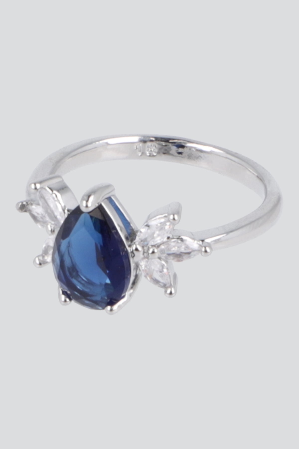 ANILLO GOTA COLOR PQ PLATA
