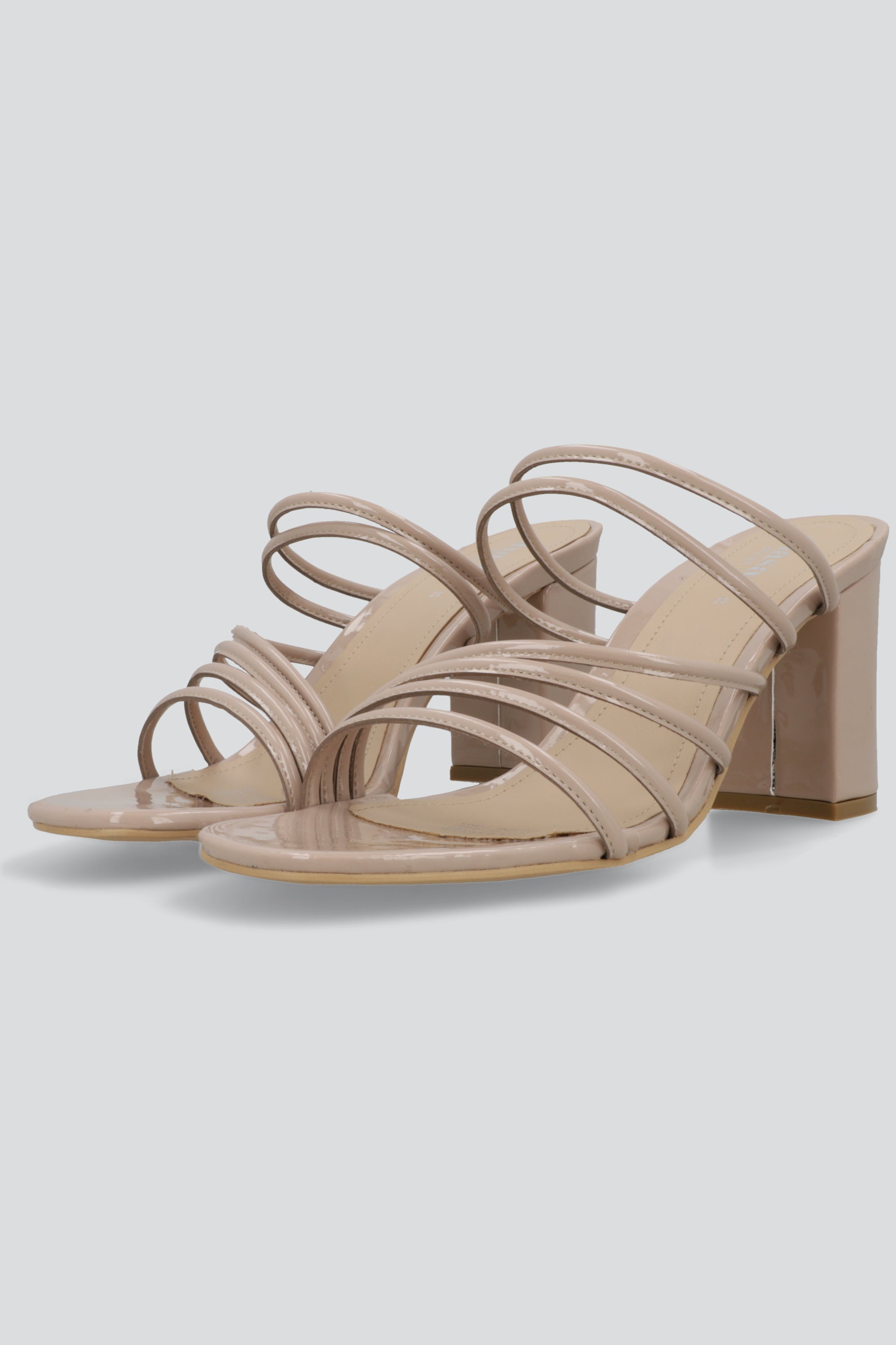 Tacon alto tiras multiples NUDE