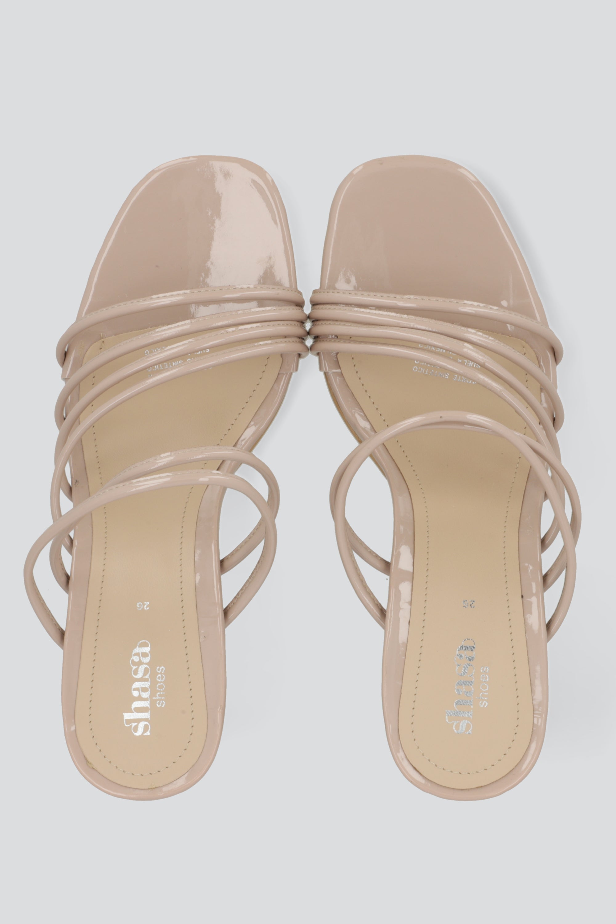 Tacon alto tiras multiples NUDE