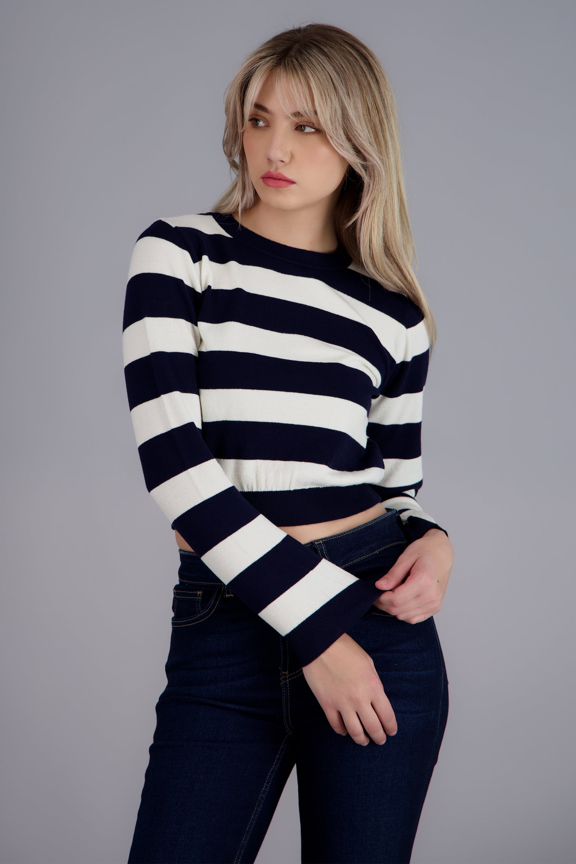 Sueter basico lineas MARINO COMBO