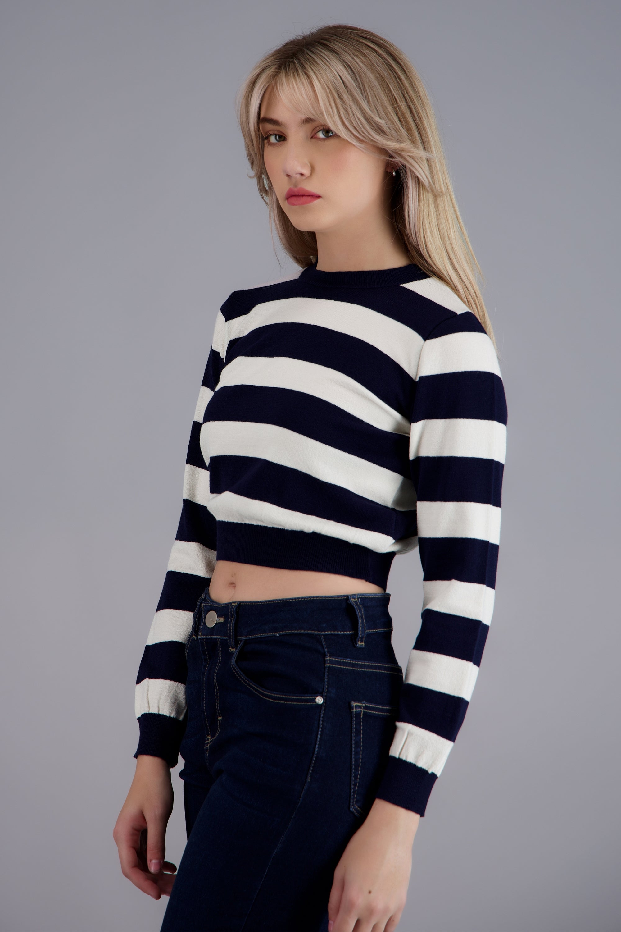 Sueter basico lineas MARINO COMBO