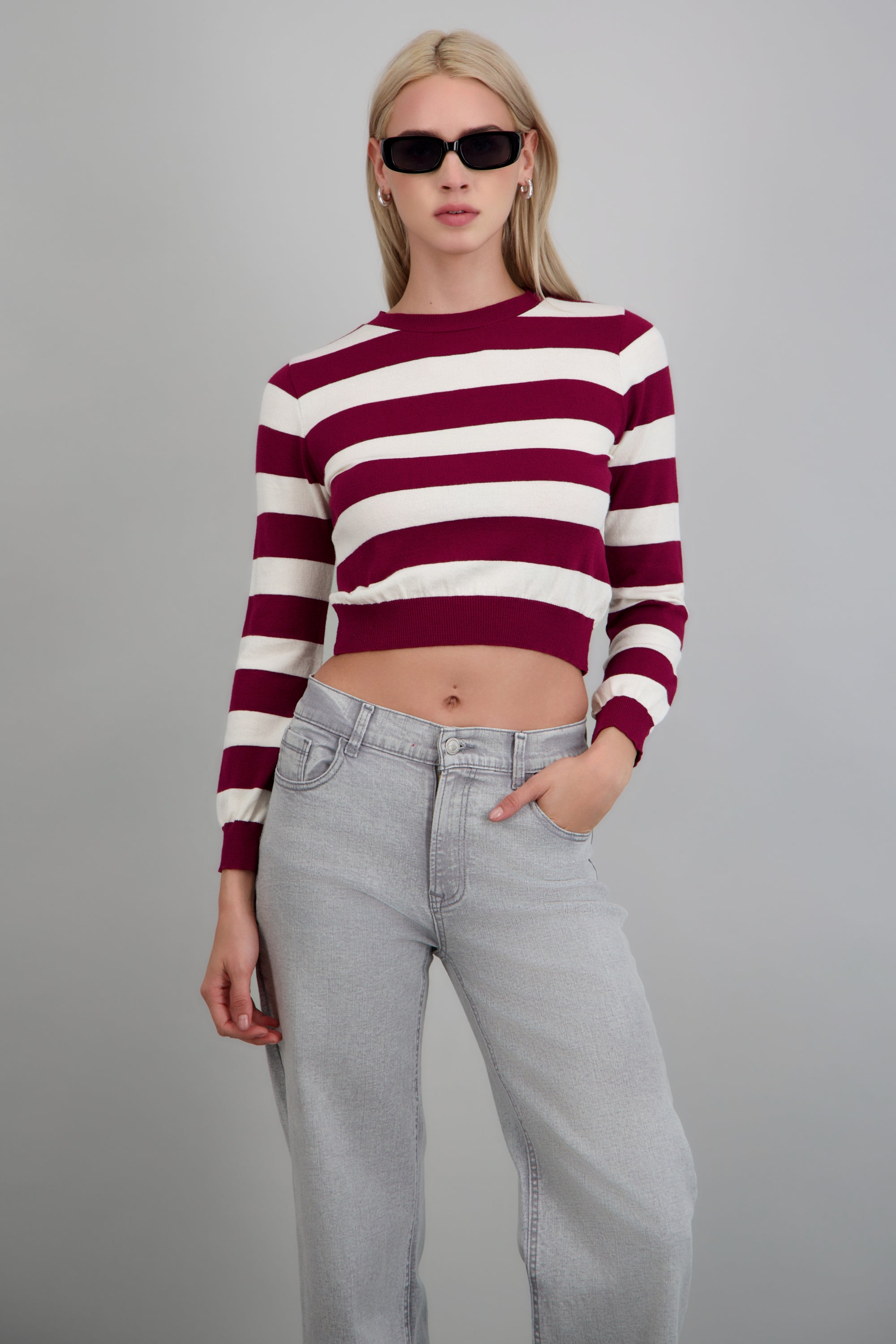 Sueter basico lineas VINO