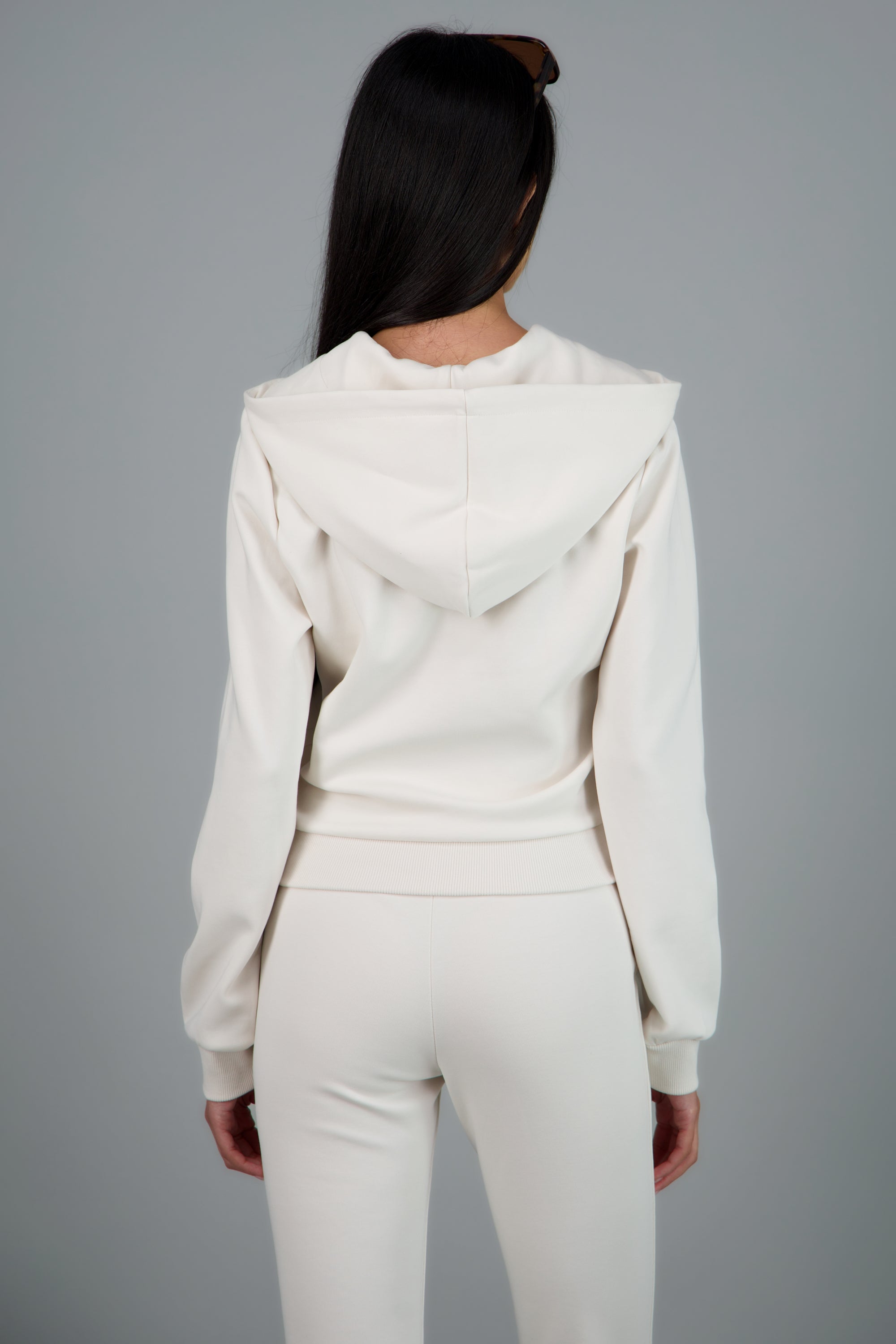 Sudadera con gorro HUESO