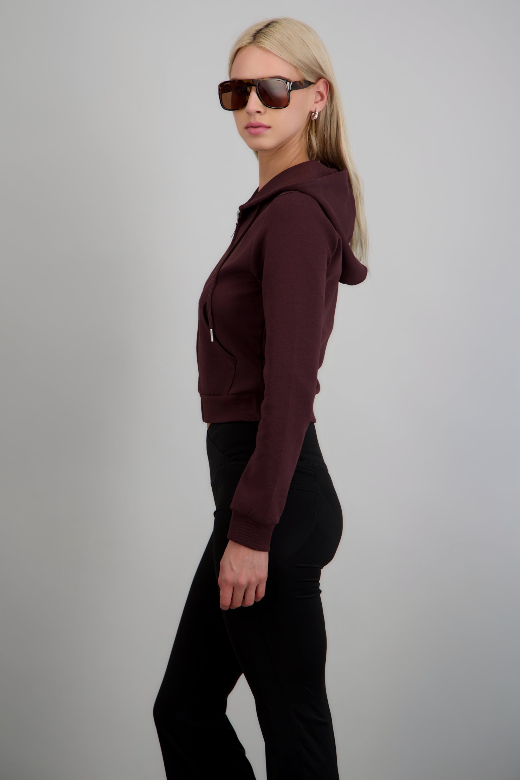 Sudadera con gorro CIRUELA