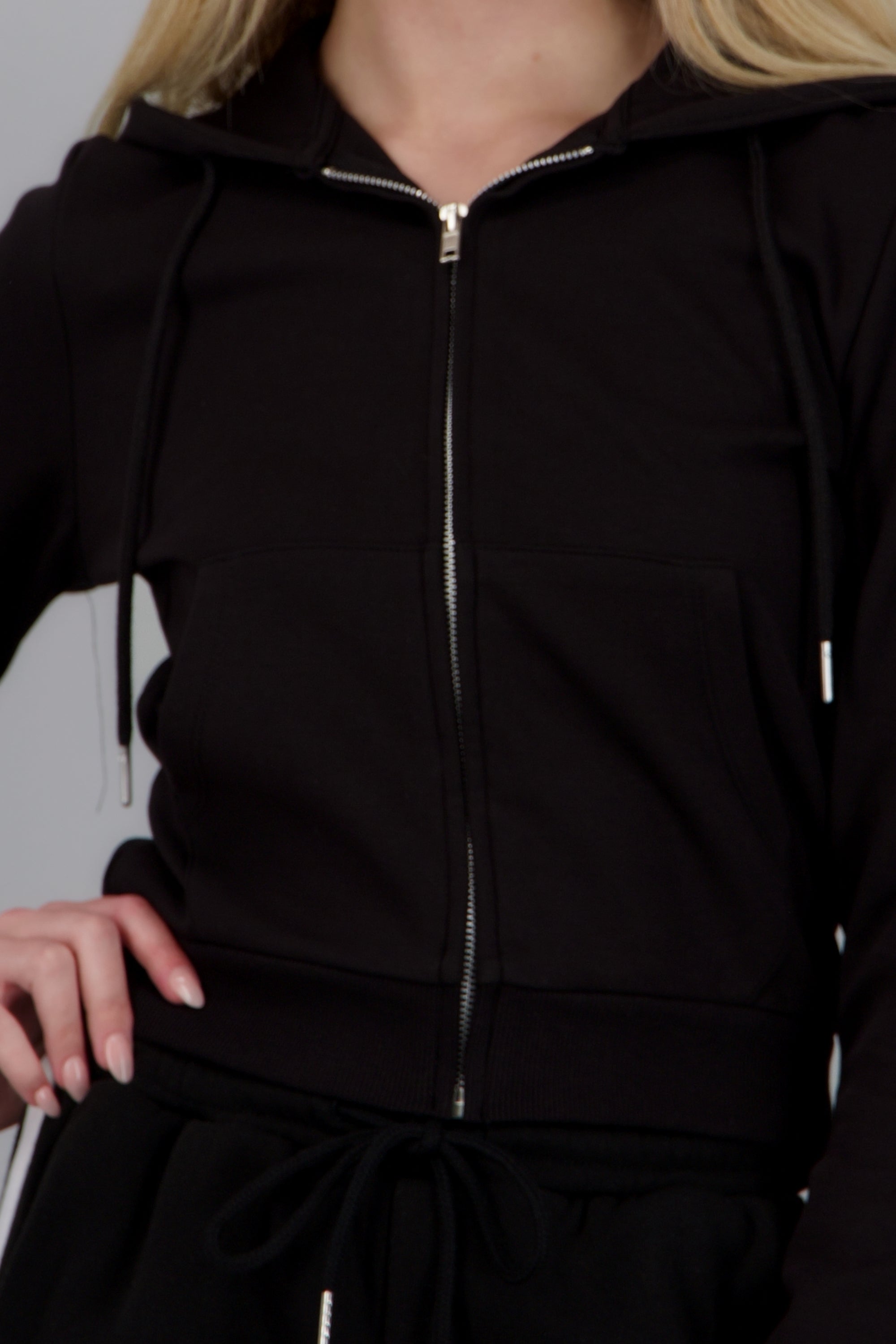 Sudadera con gorro NEGRO