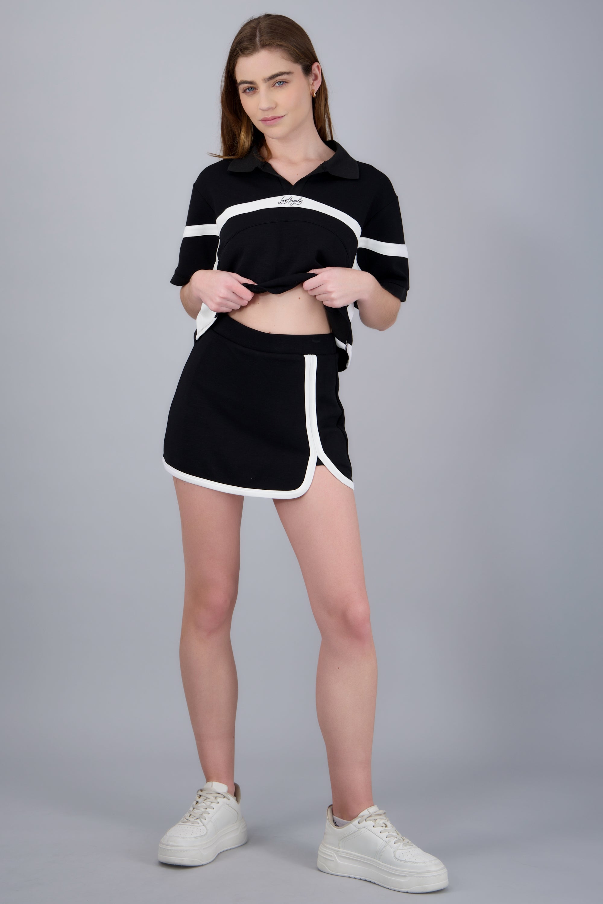 Falda deportiva contraste NEGRO COMBO