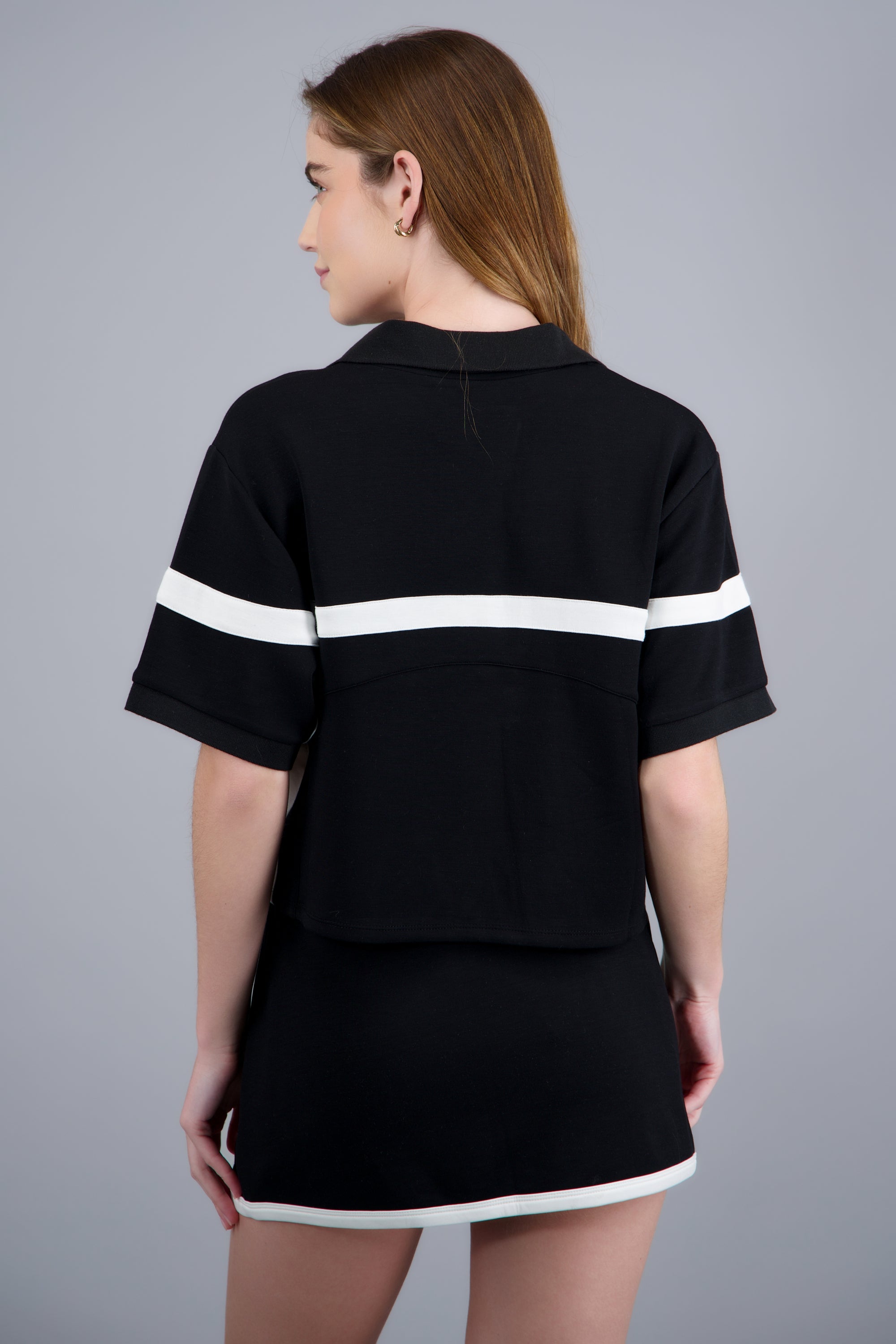Top deportivo Los Angeles NEGRO COMBO