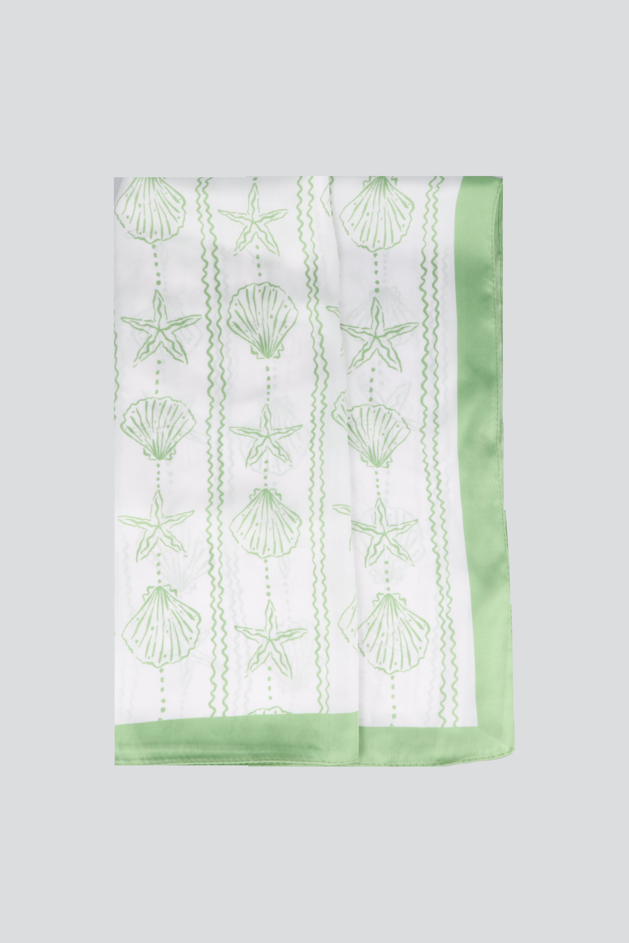 PAÑUELO RAYAS ESTRELLA DE MAR CONCHA VERDE