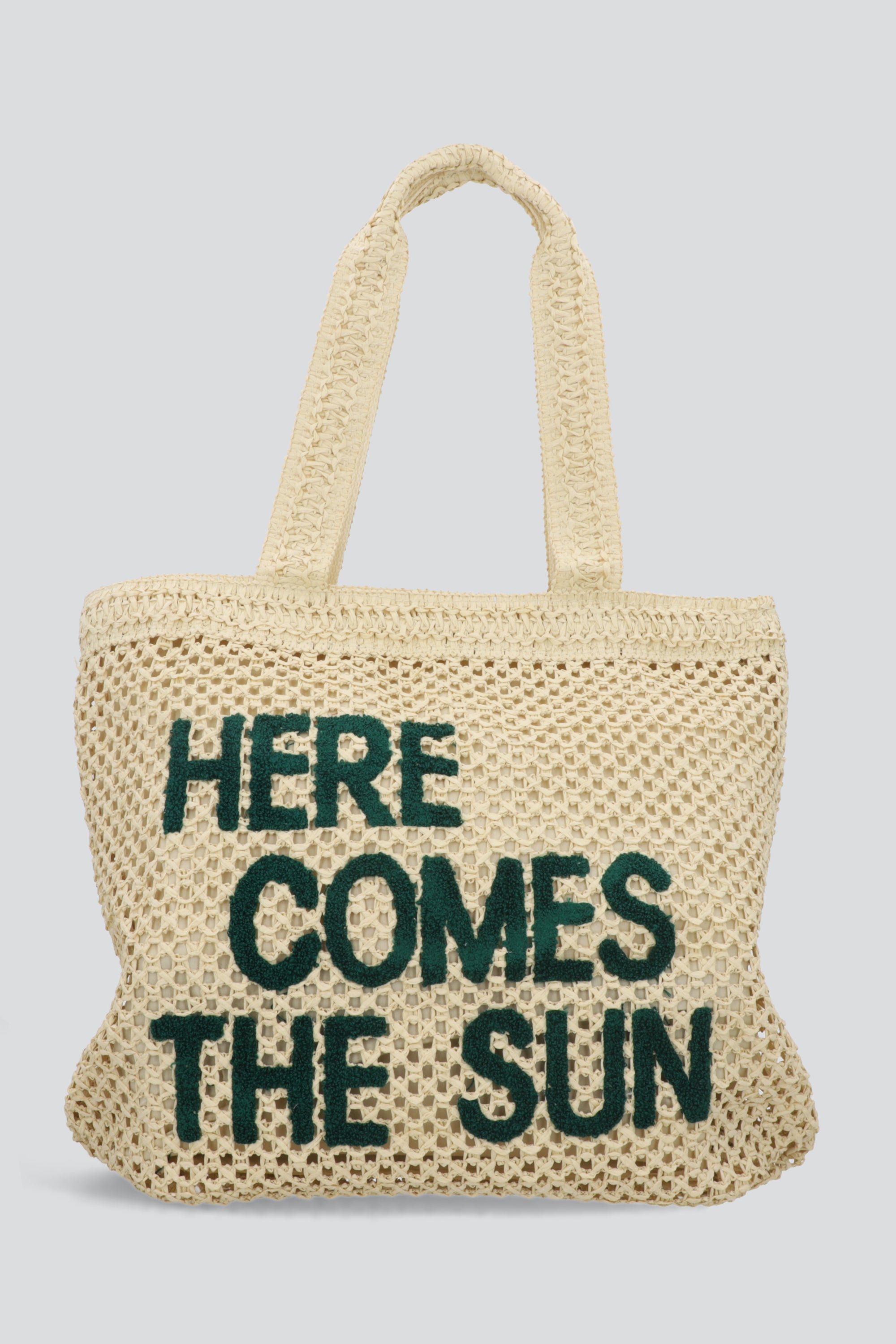 BOLSA TOTE HERE COMES THE SUN BEIGE