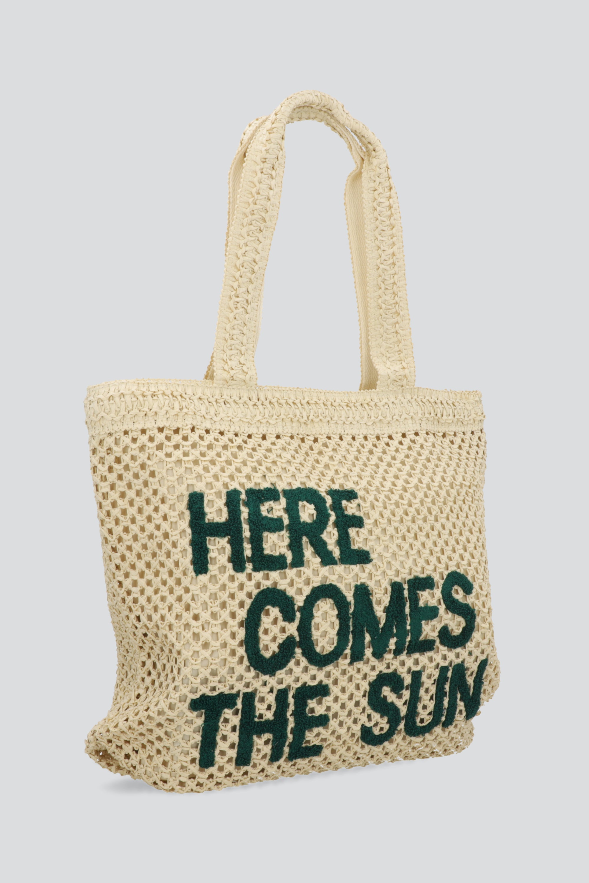 BOLSA TOTE HERE COMES THE SUN BEIGE