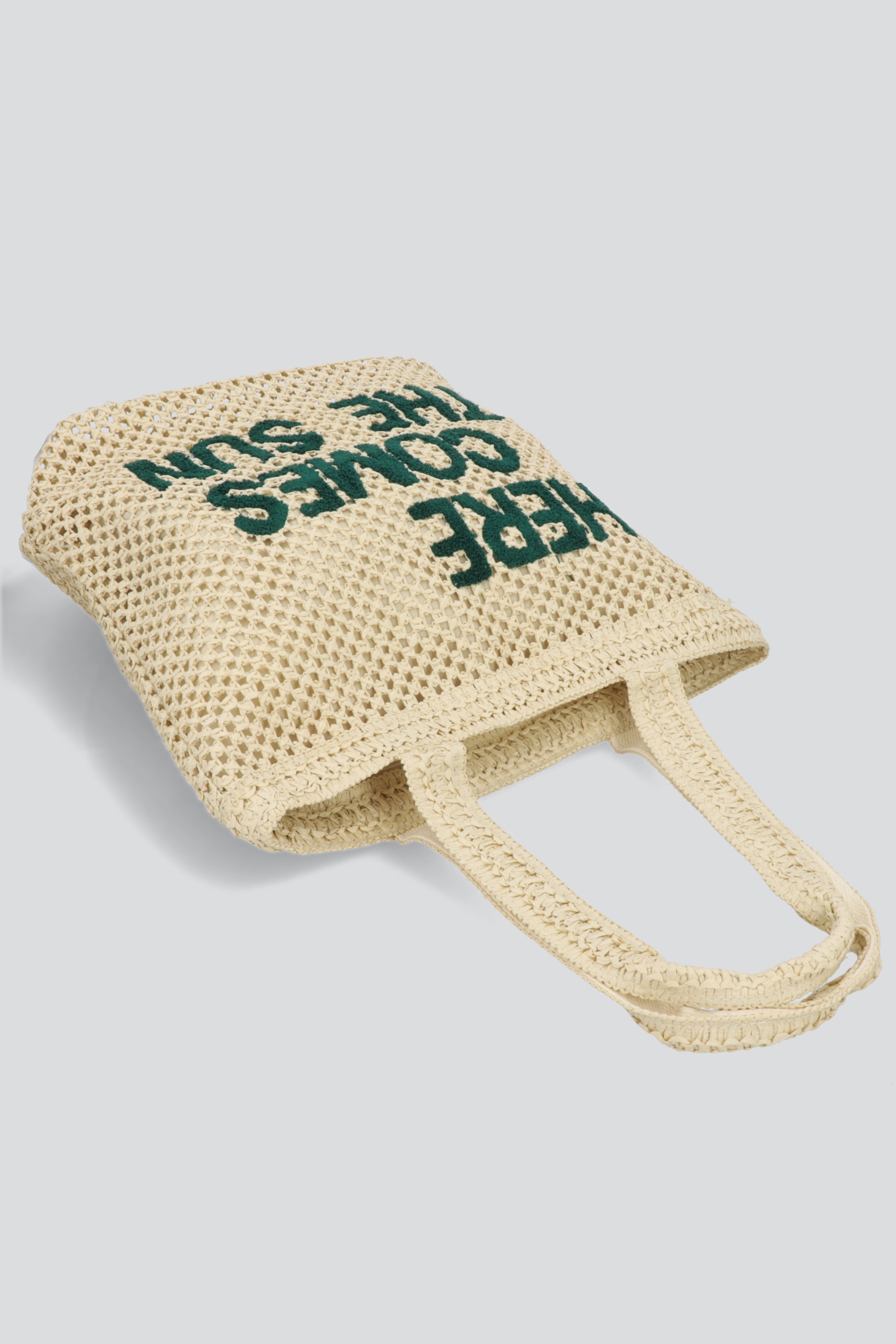 BOLSA TOTE HERE COMES THE SUN BEIGE