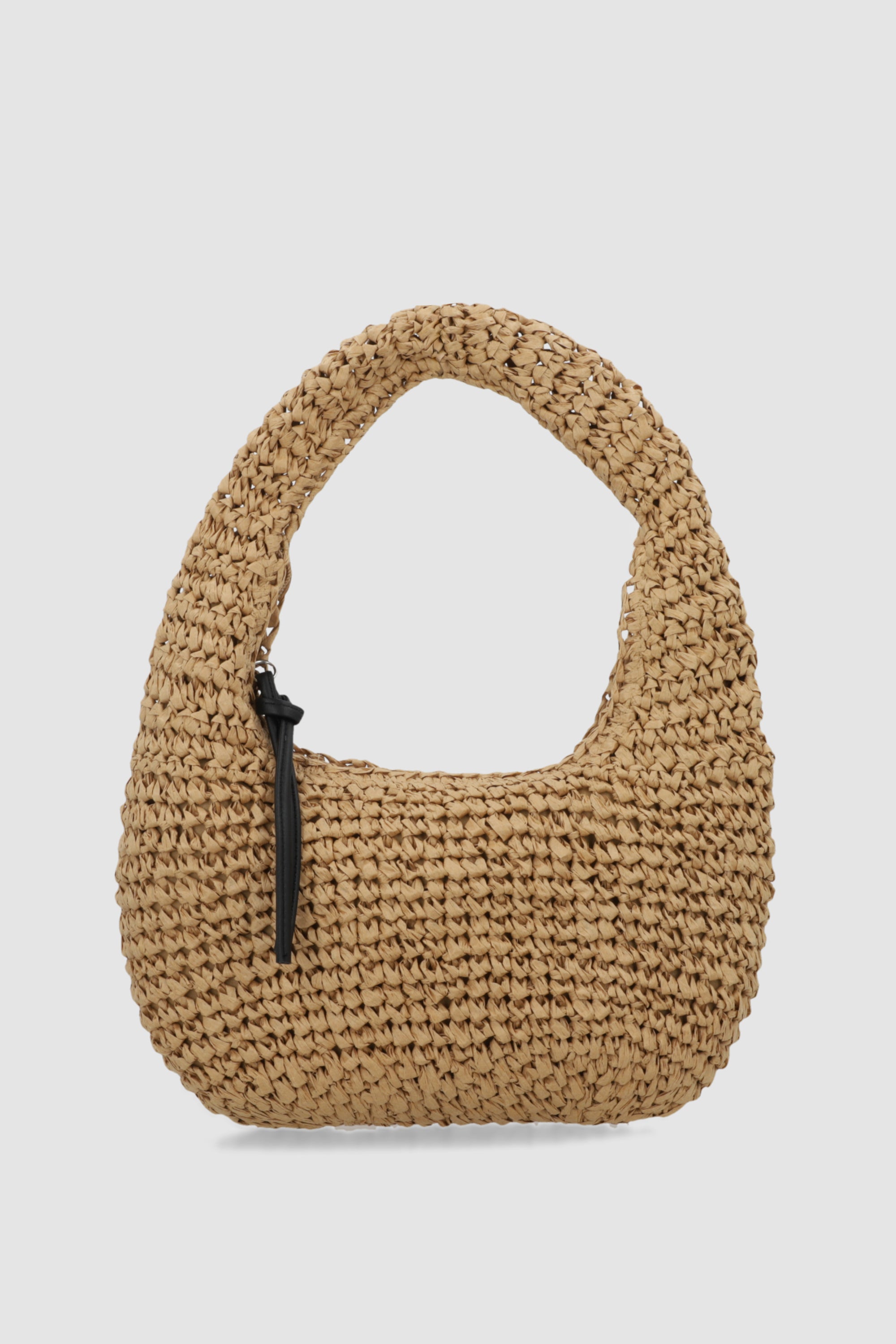 BOLSA HOMBRO RAFIA TEJIDA TAN