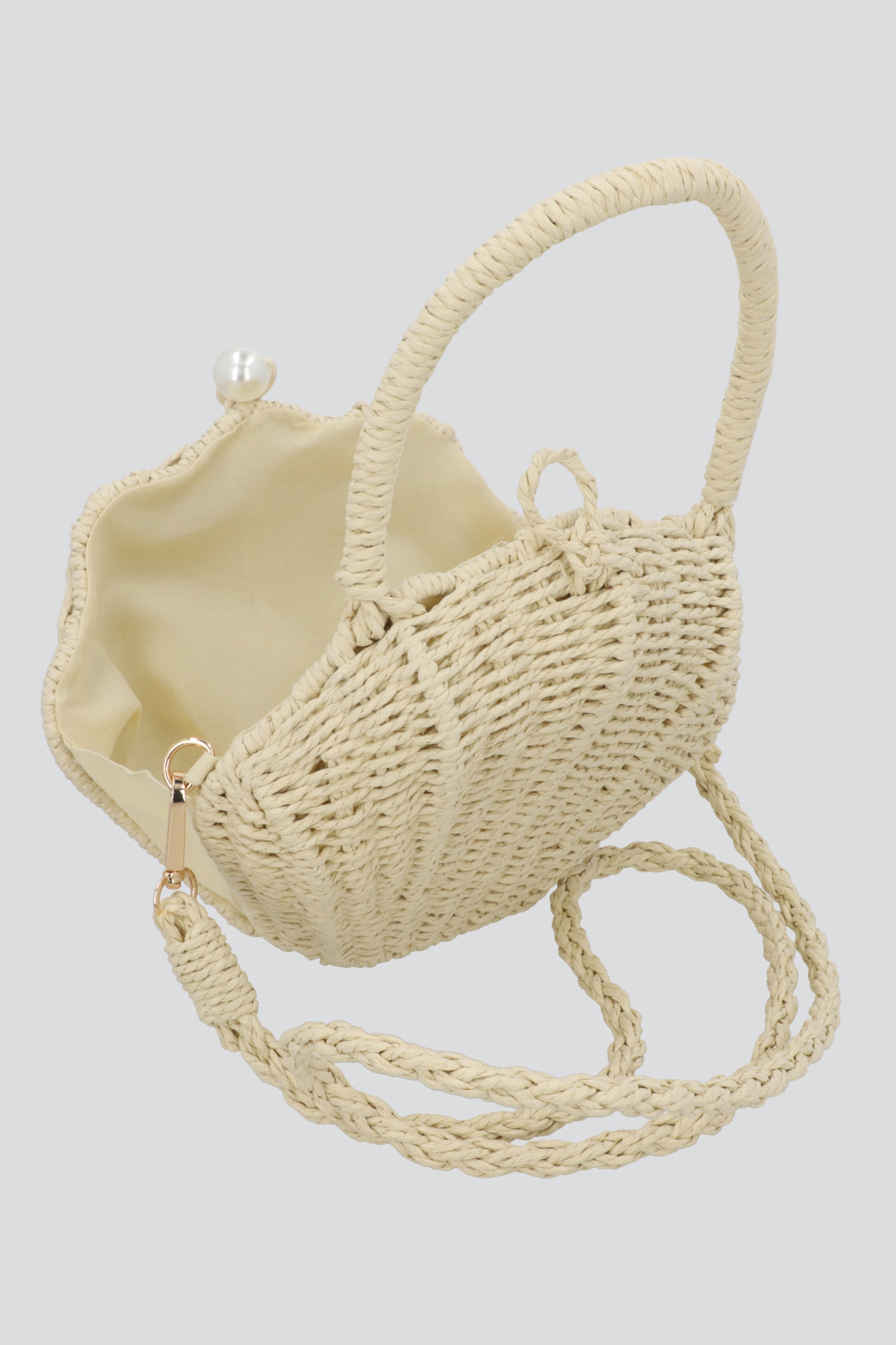 BOLSA ESTRUCTURA CONCHA BEIGE