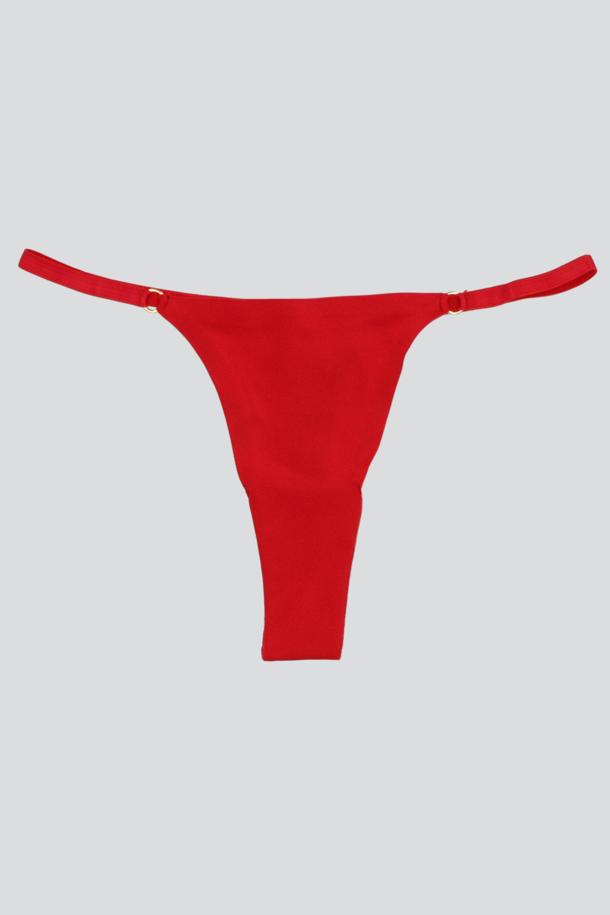 TANGA LICRA DET AROS ROJO