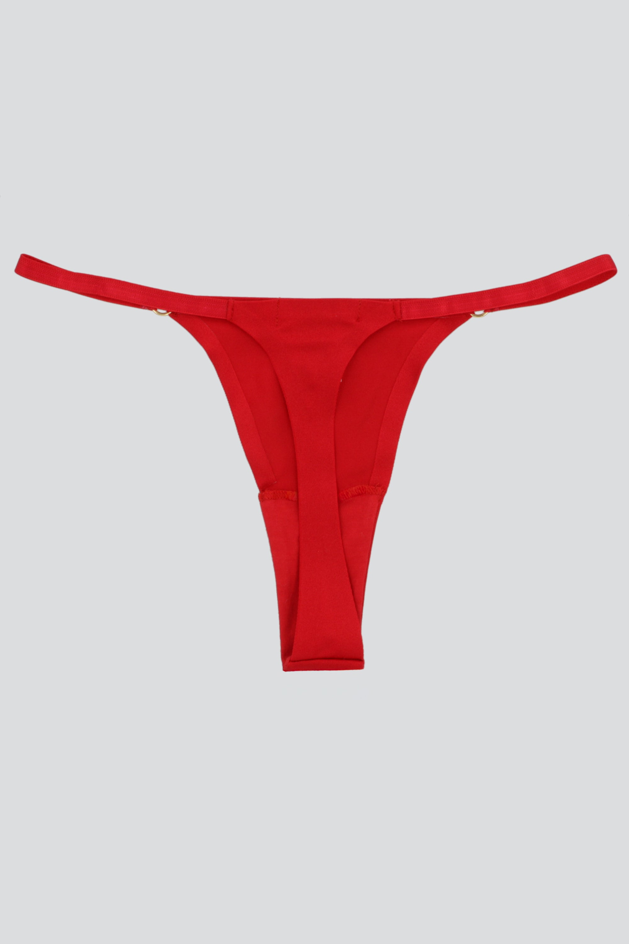TANGA LICRA DET AROS ROJO