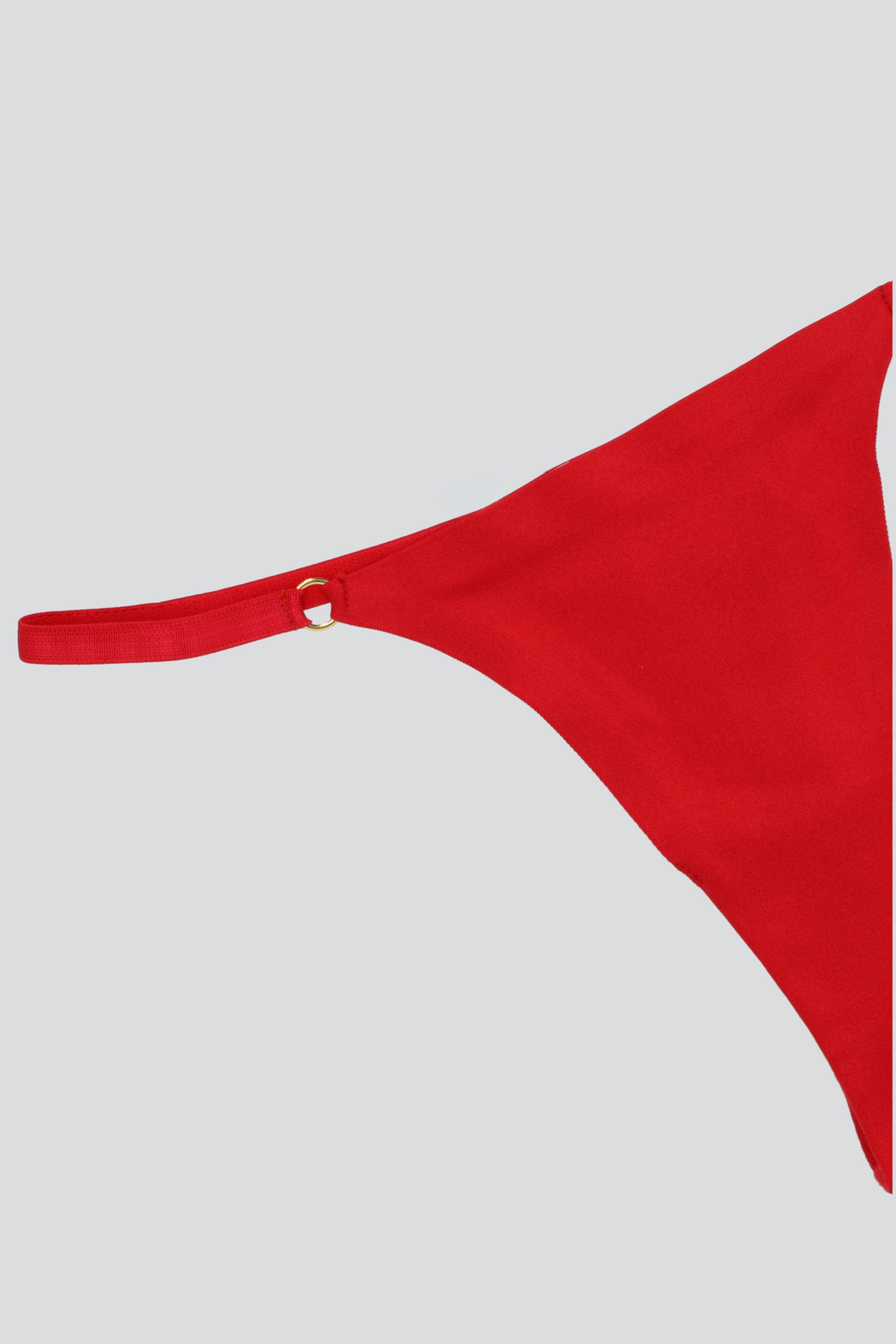 TANGA LICRA DET AROS ROJO