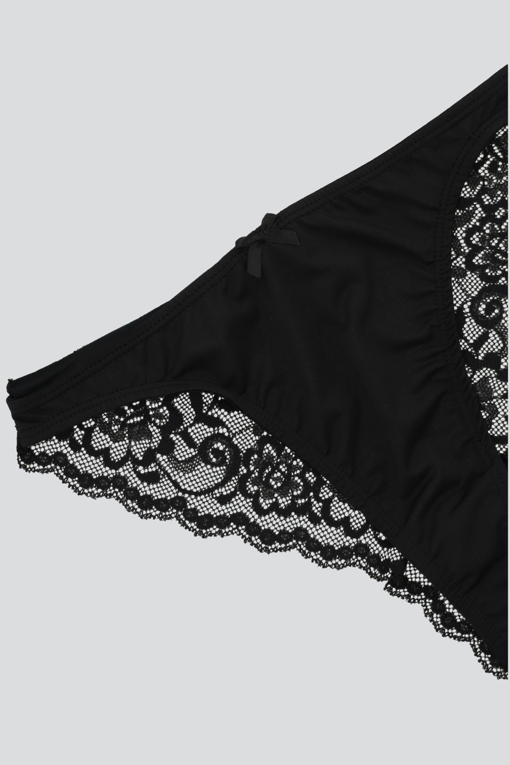 Bikini encaje trasero NEGRO