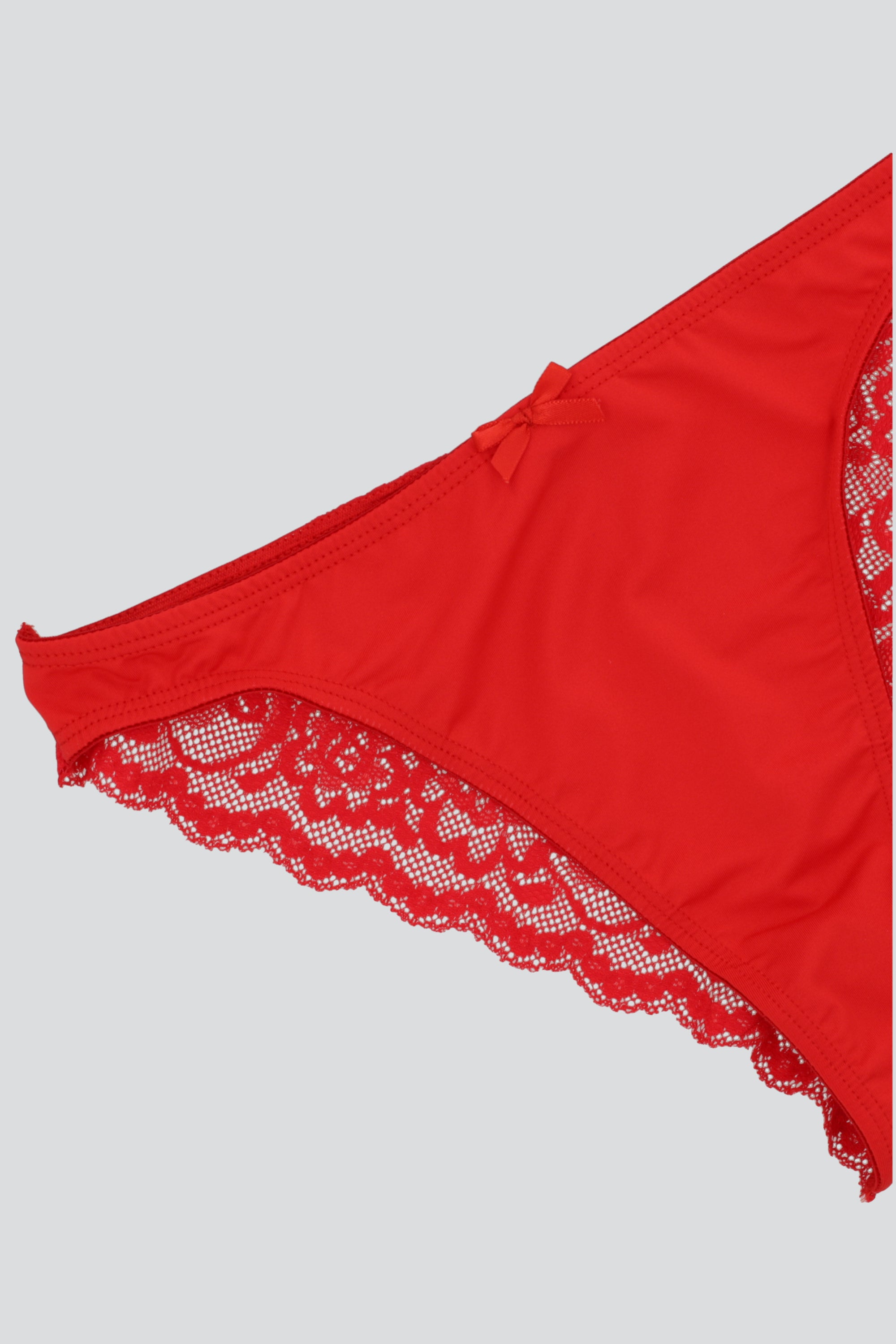 Bikini encaje trasero ROJO