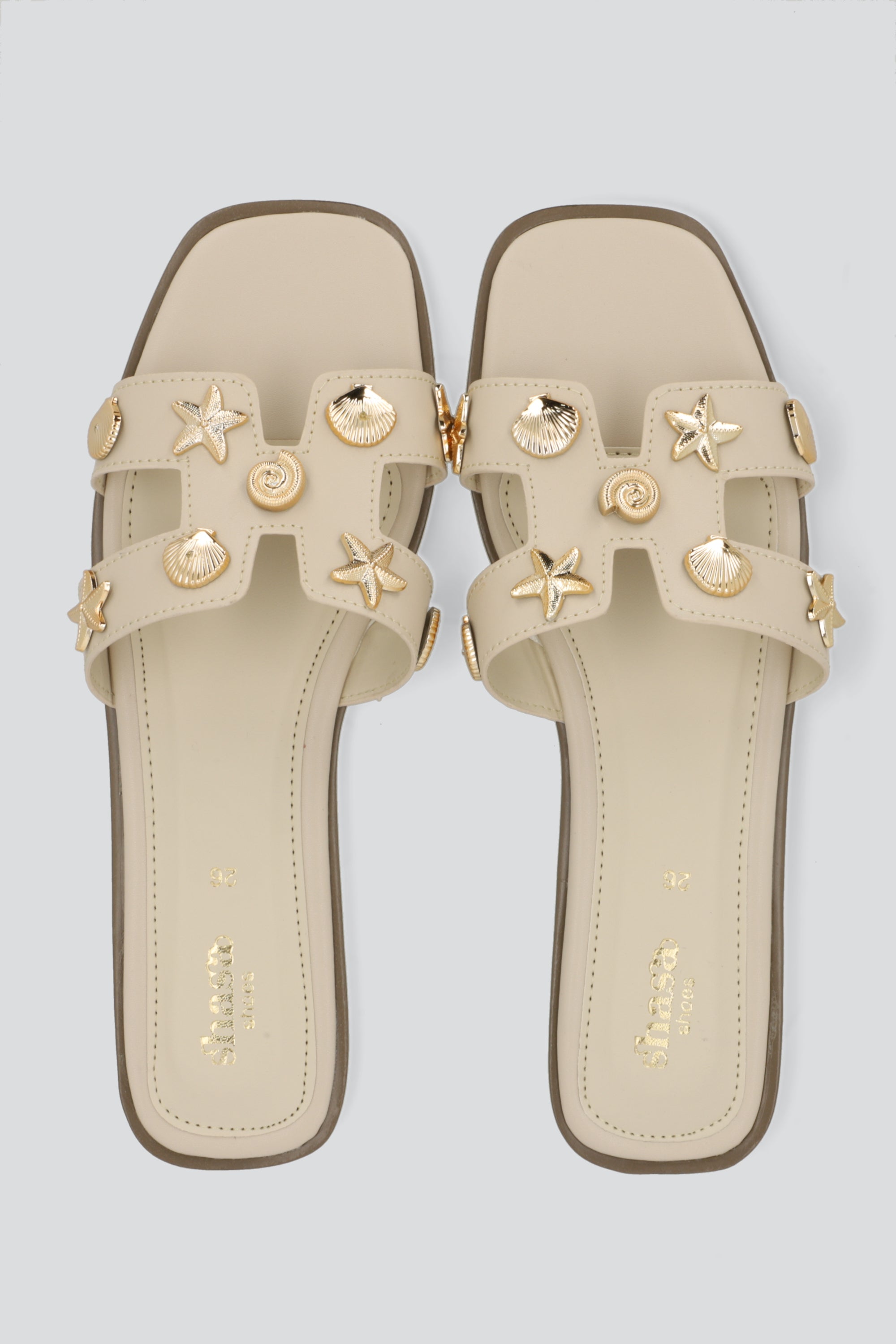 SANDALIA GRECA APLICACIONES MAR HUESO