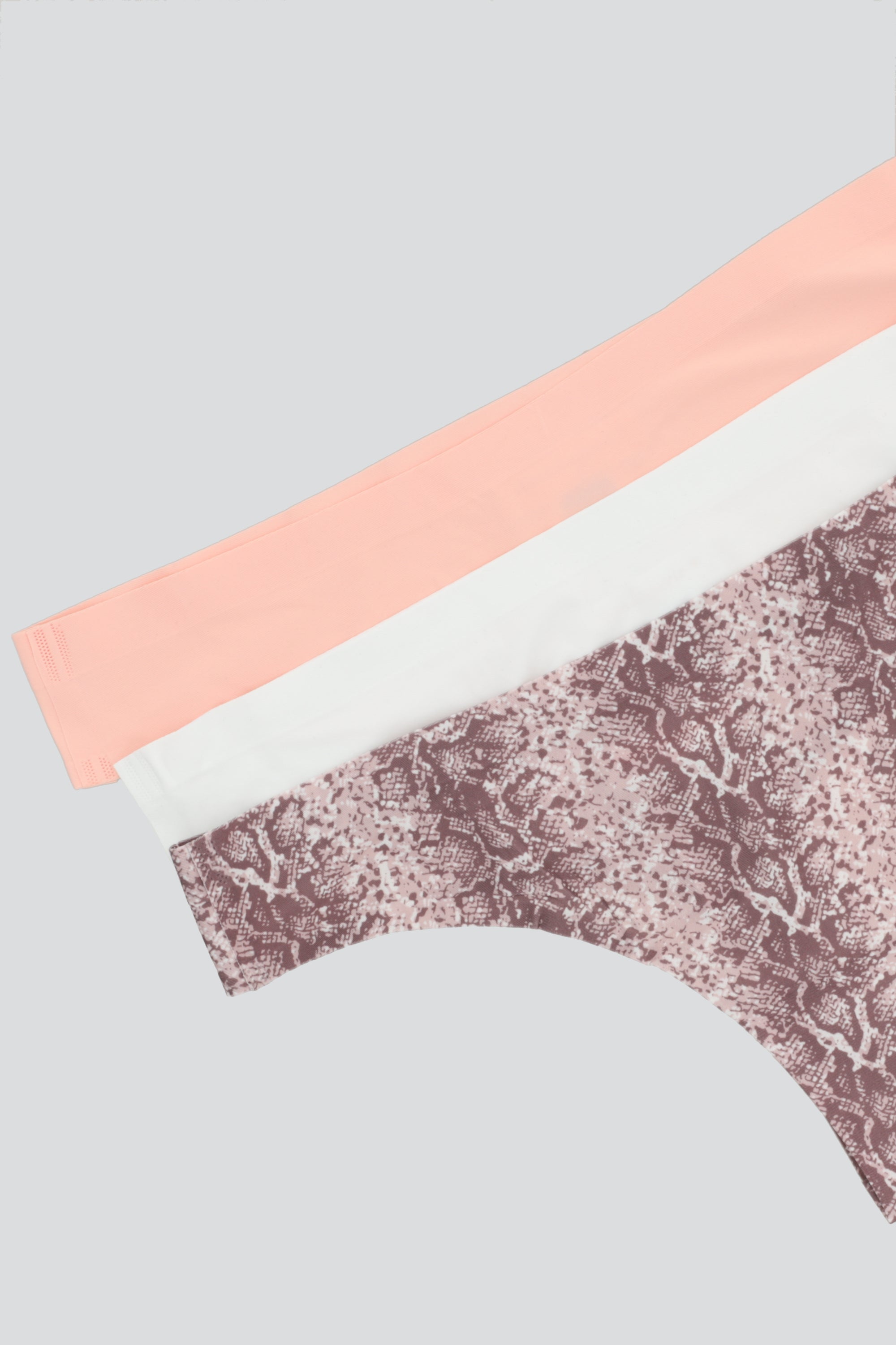 Tripack tanga seamless animal print ROSA COMBO