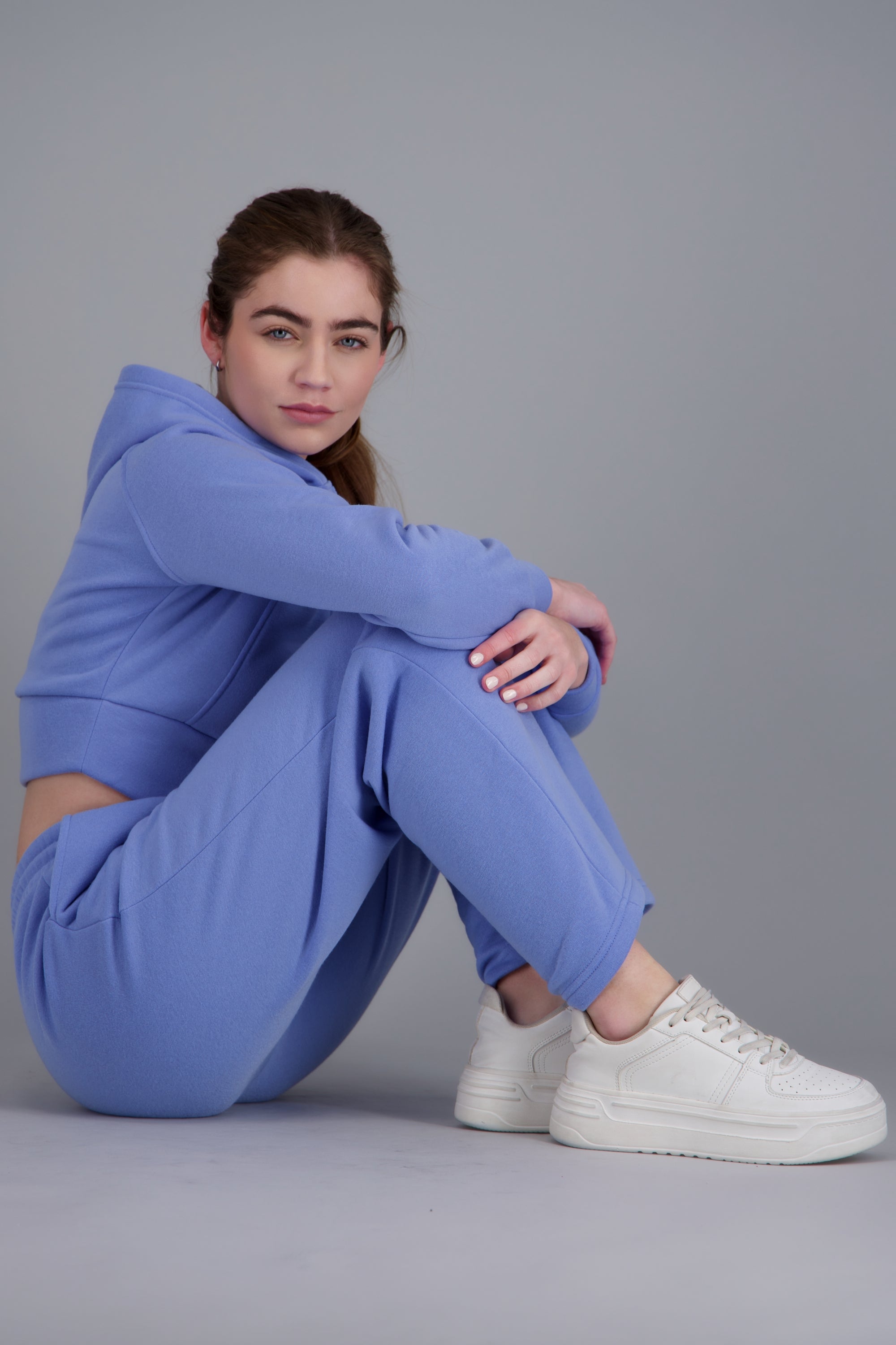 pants tacto suave liso AZUL