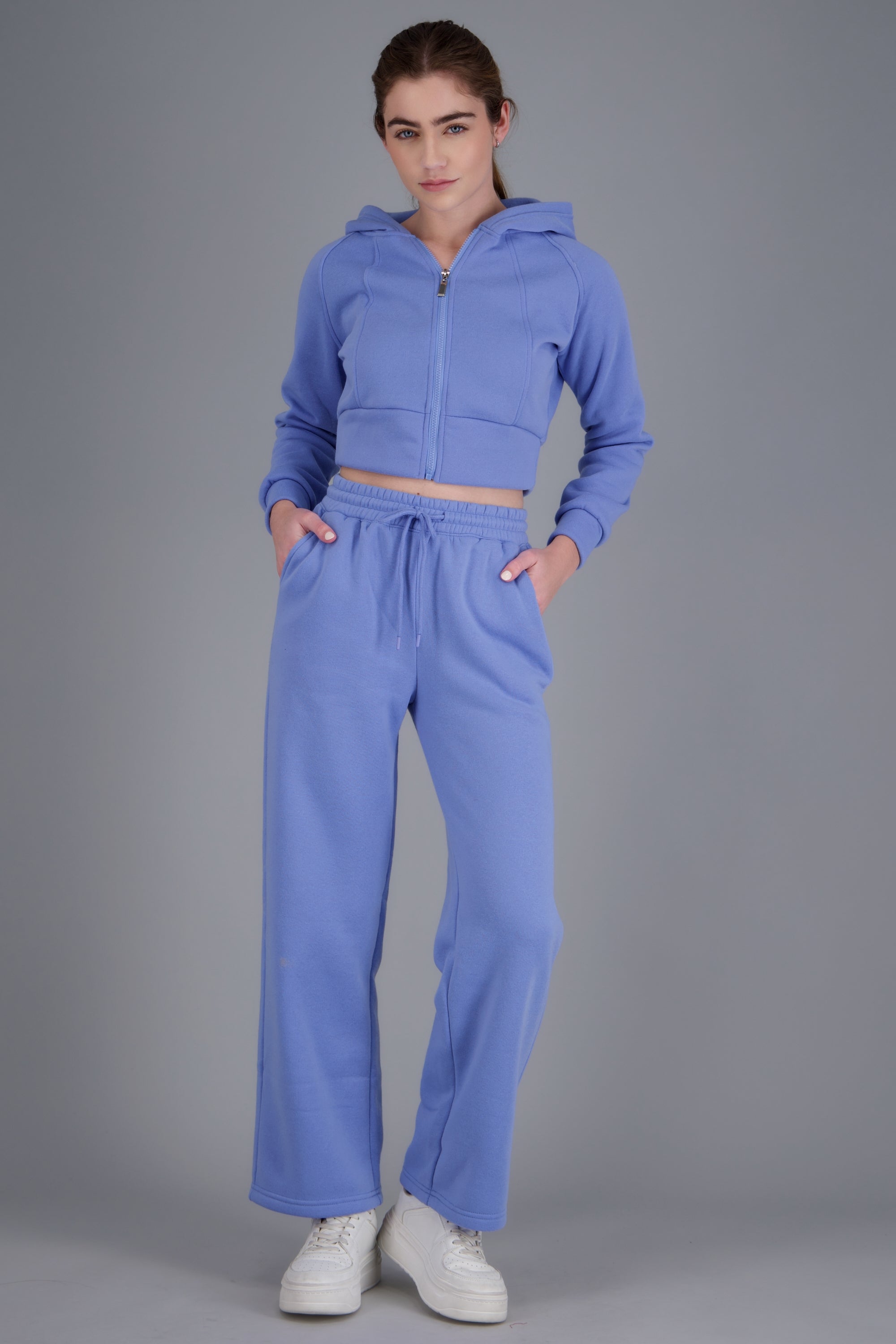 pants tacto suave liso AZUL