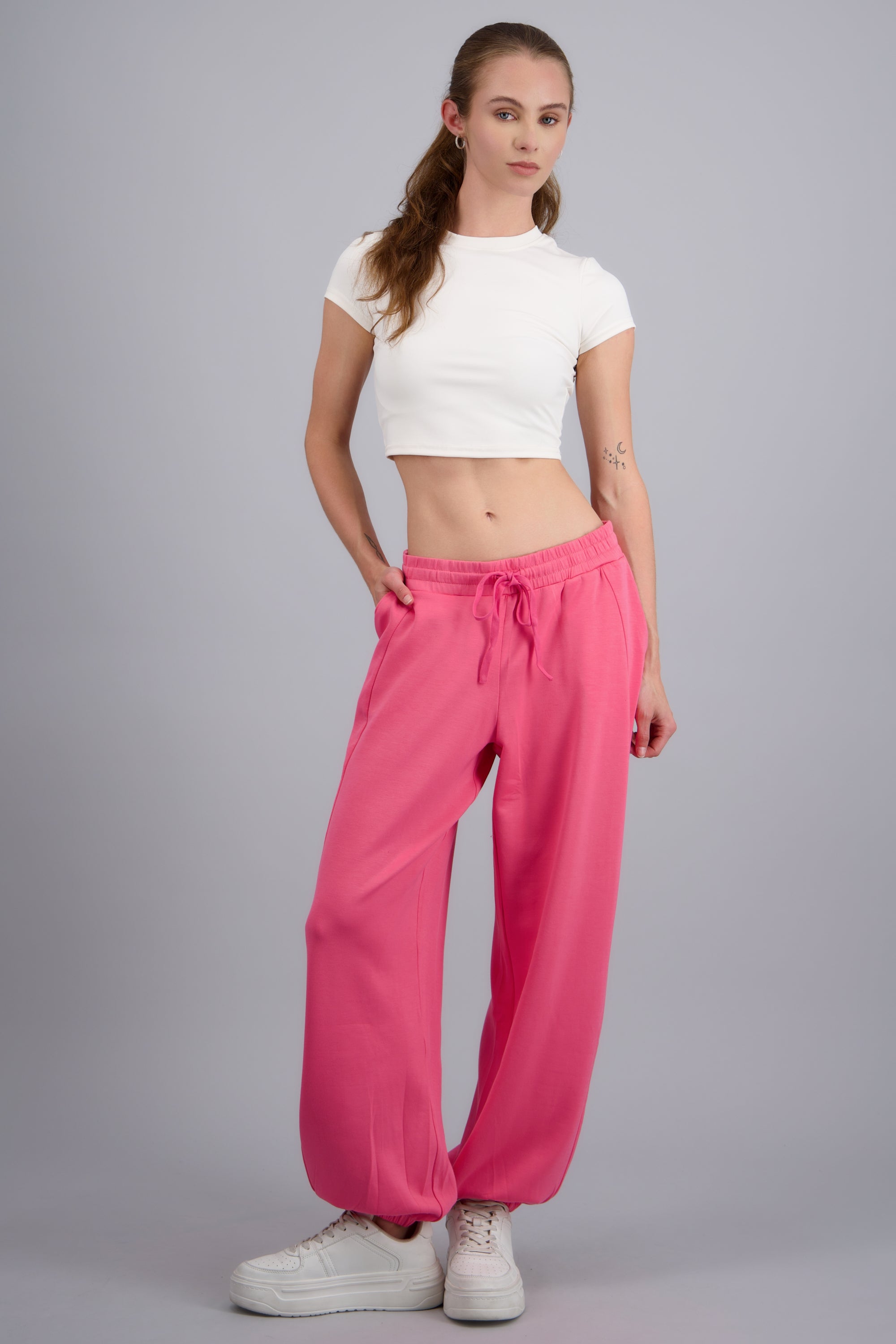 Joggers tacto suave ROSA