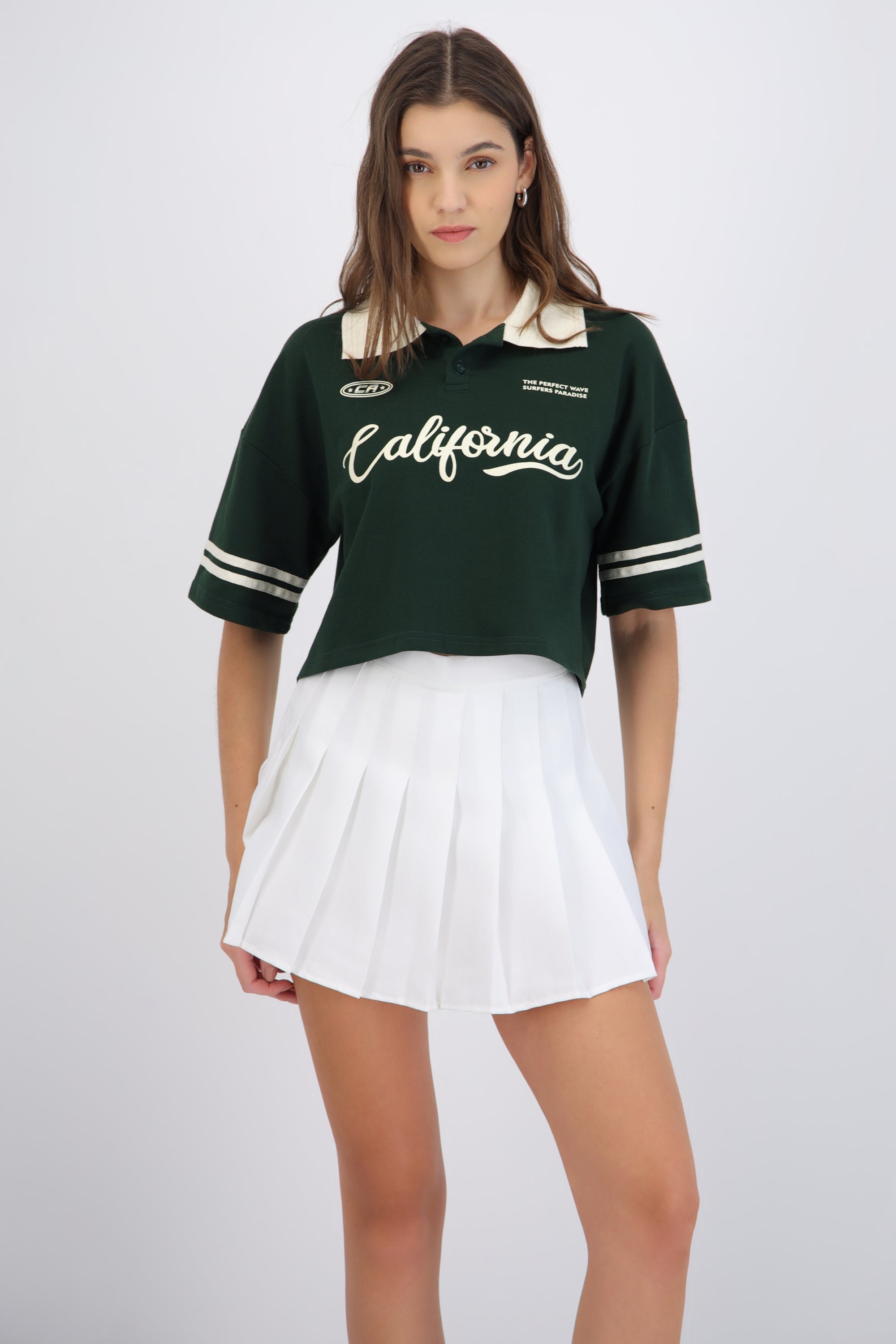 Polo boxy contraste California