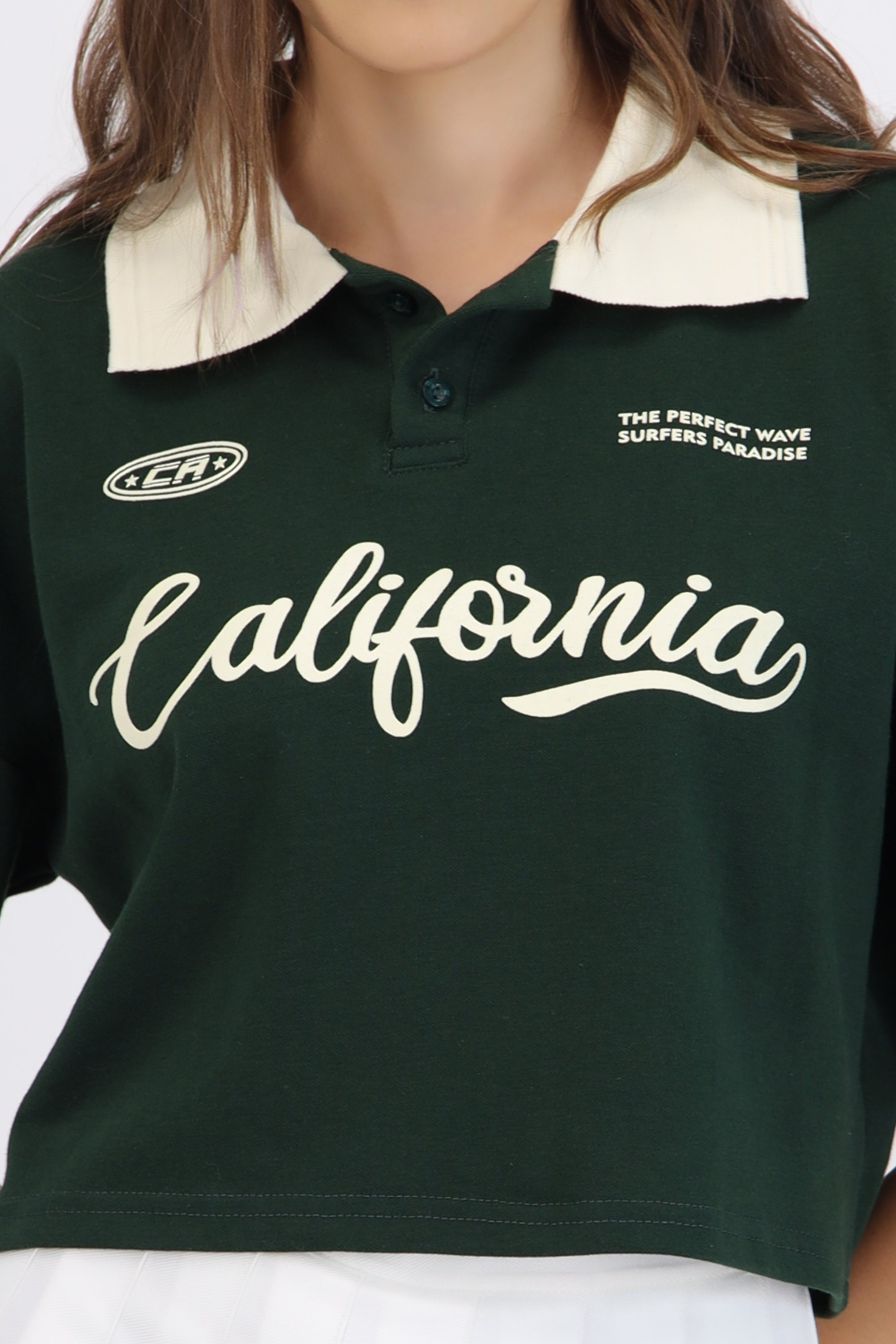 Polo boxy contraste California