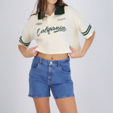 Polo boxy contraste California