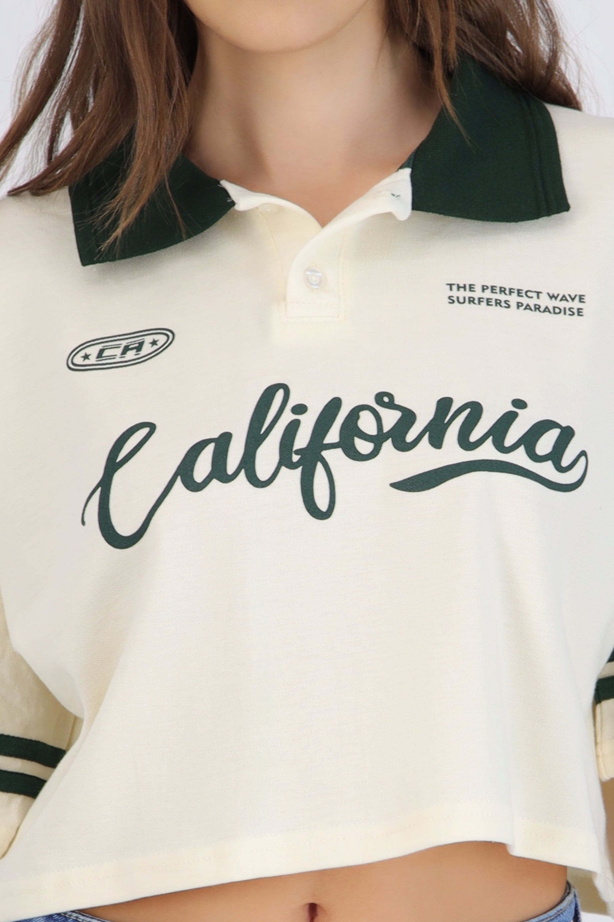 Polo boxy contraste California