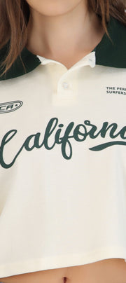 Polo boxy contraste California