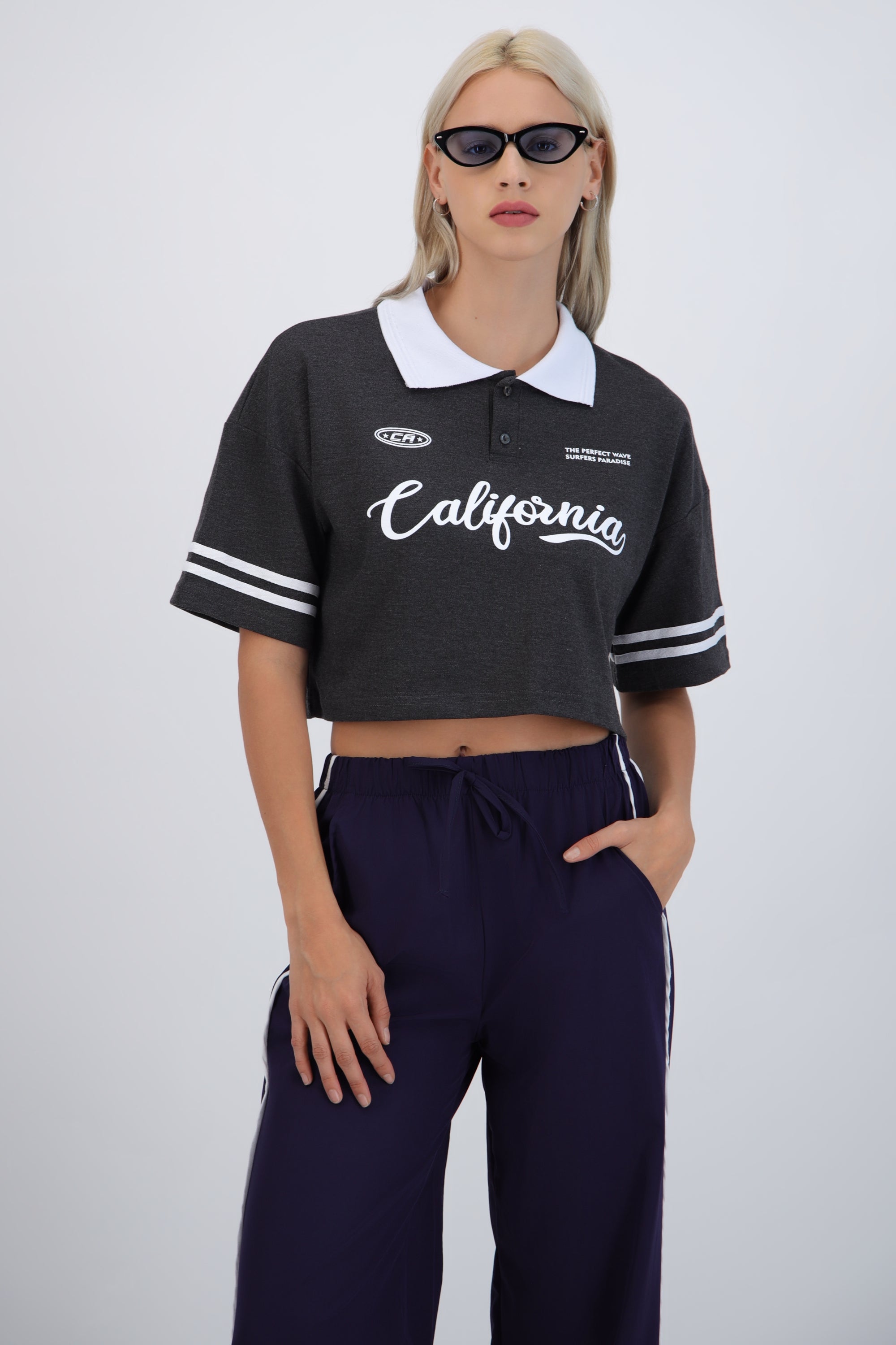 Polo boxy contraste California