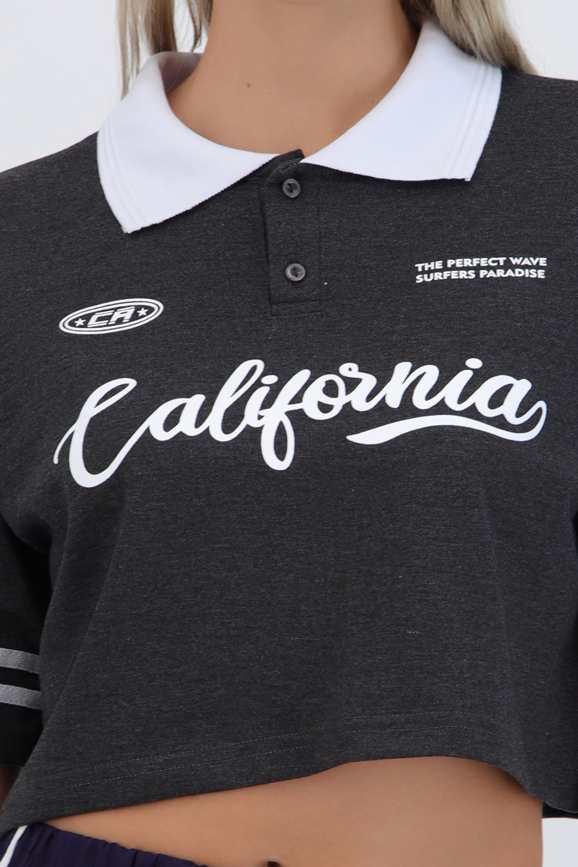 Polo boxy contraste California