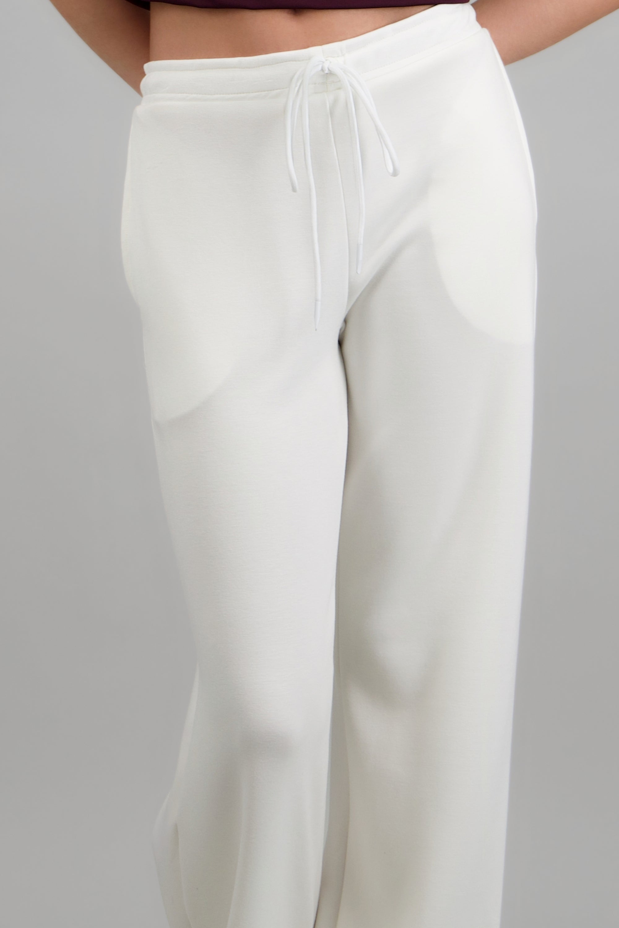 Pants deportivo tacto suave con modal BLANCO