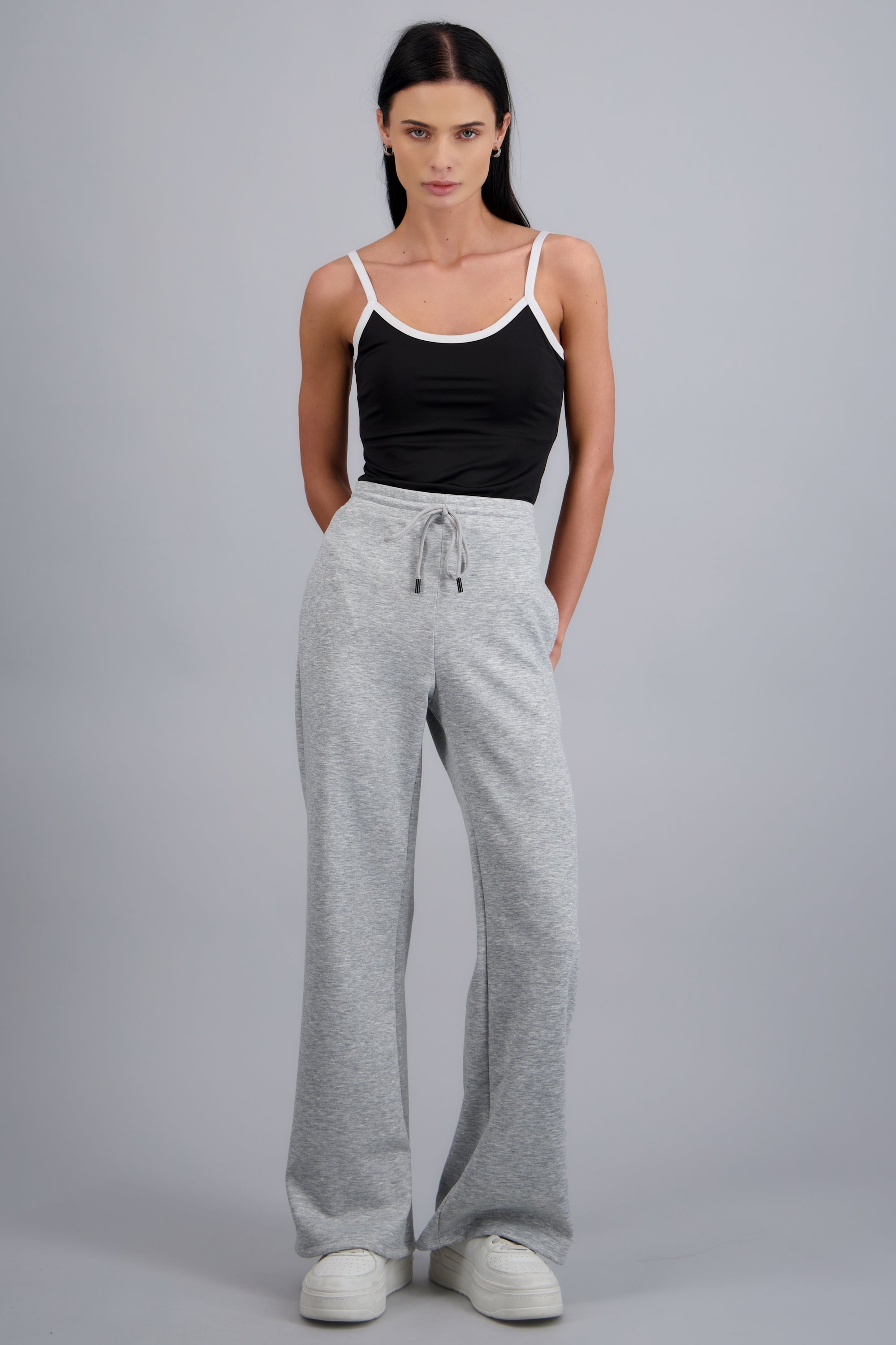 Pants deportivo tacto suave con modal GRIS JASPE