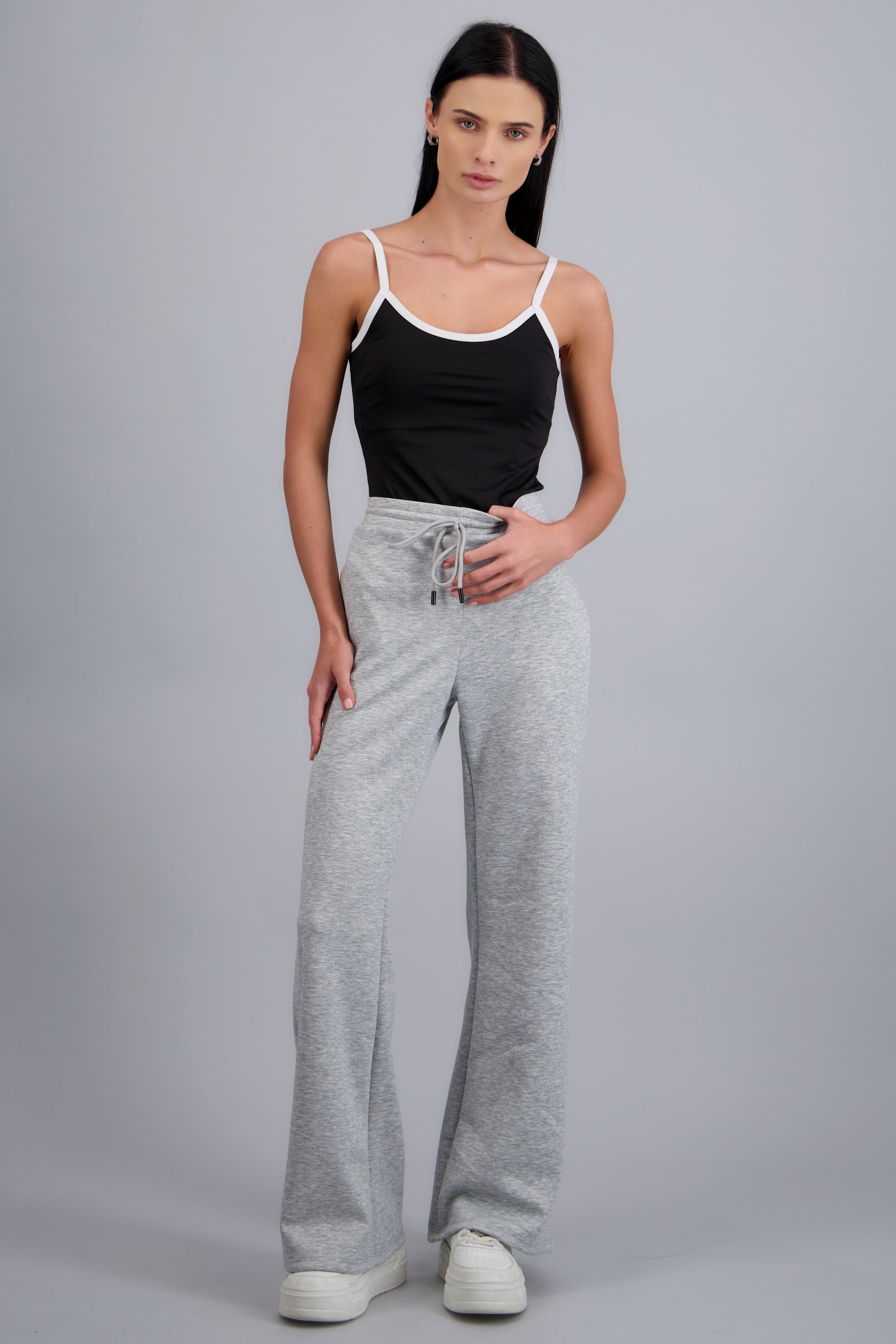 Pants deportivo tacto suave con modal GRIS JASPE