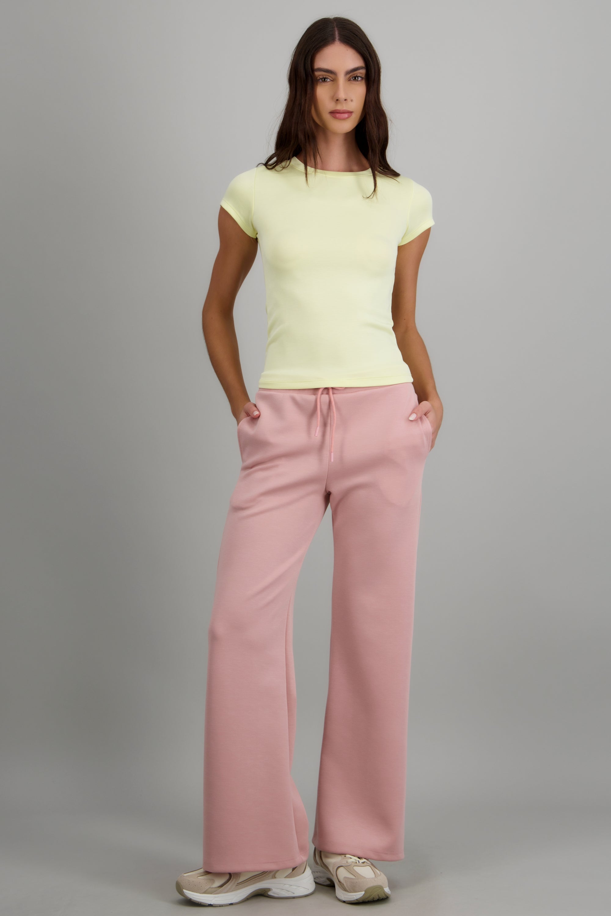 Pants deportivo tacto suave con modal ROSA